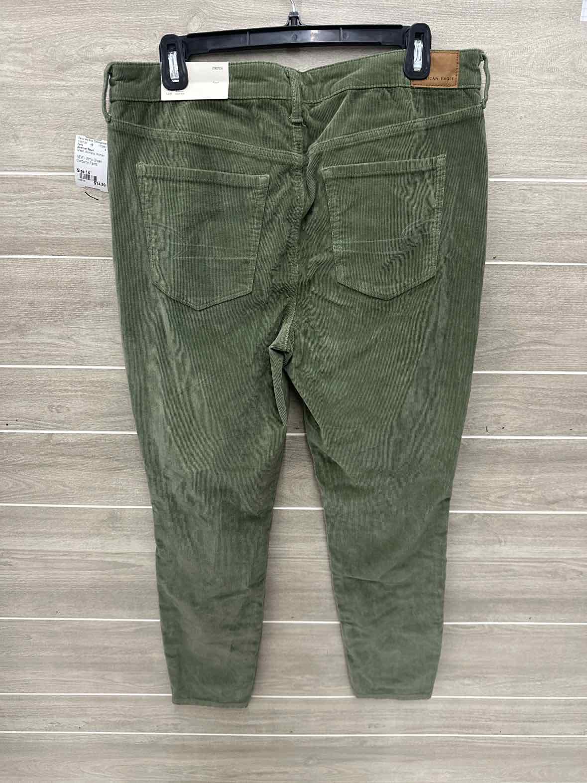American Eagle Size 14 Green Womens Pants