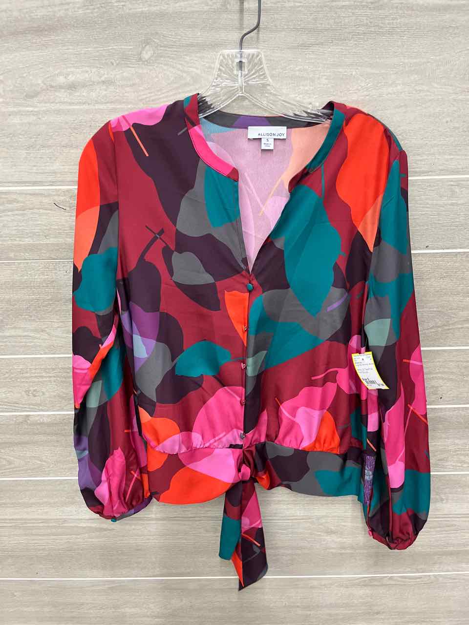 Allison Joy Size S Burgundy Womens Shirt