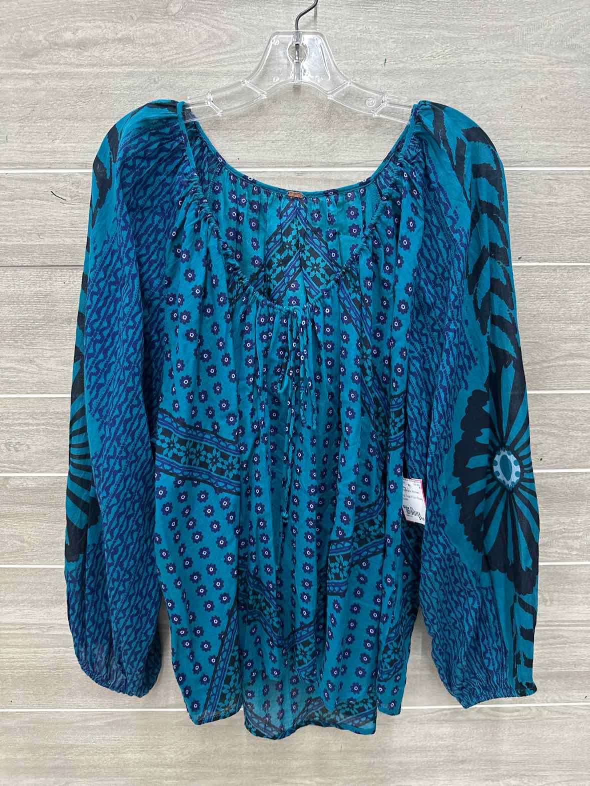 Free People Size XL Teal Womens Shirt