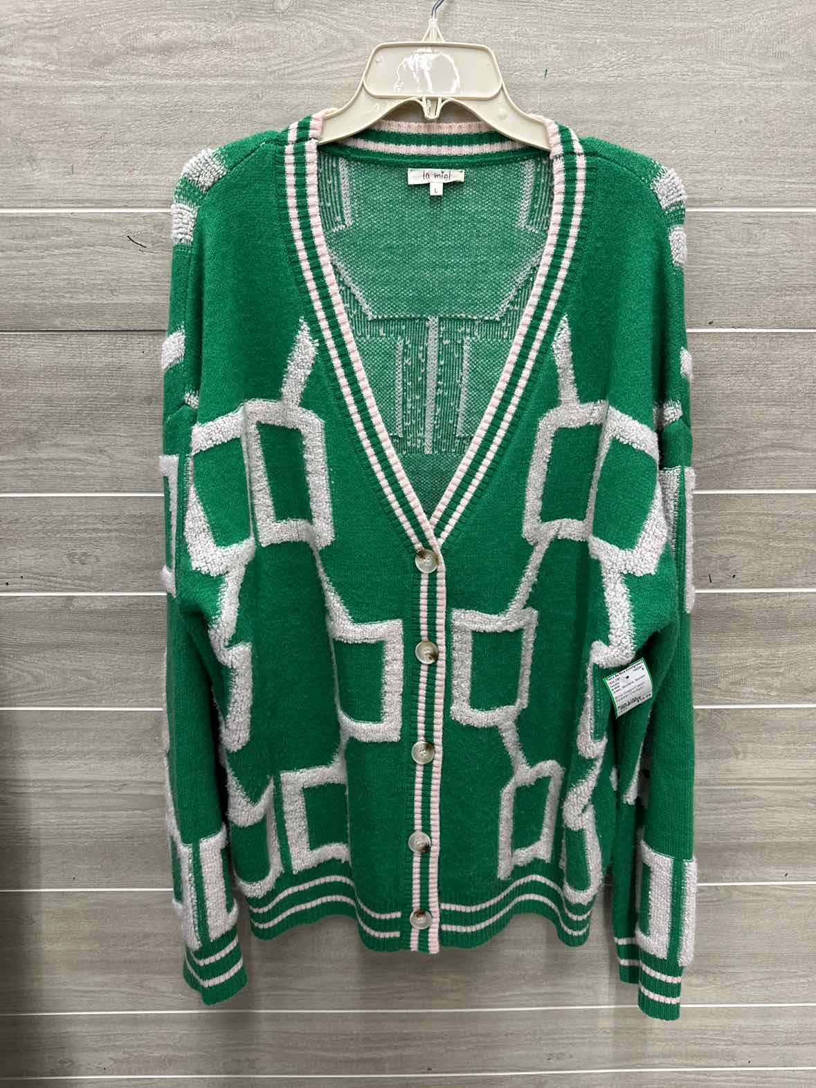 la miel Size L/XL Green Womens Sweater