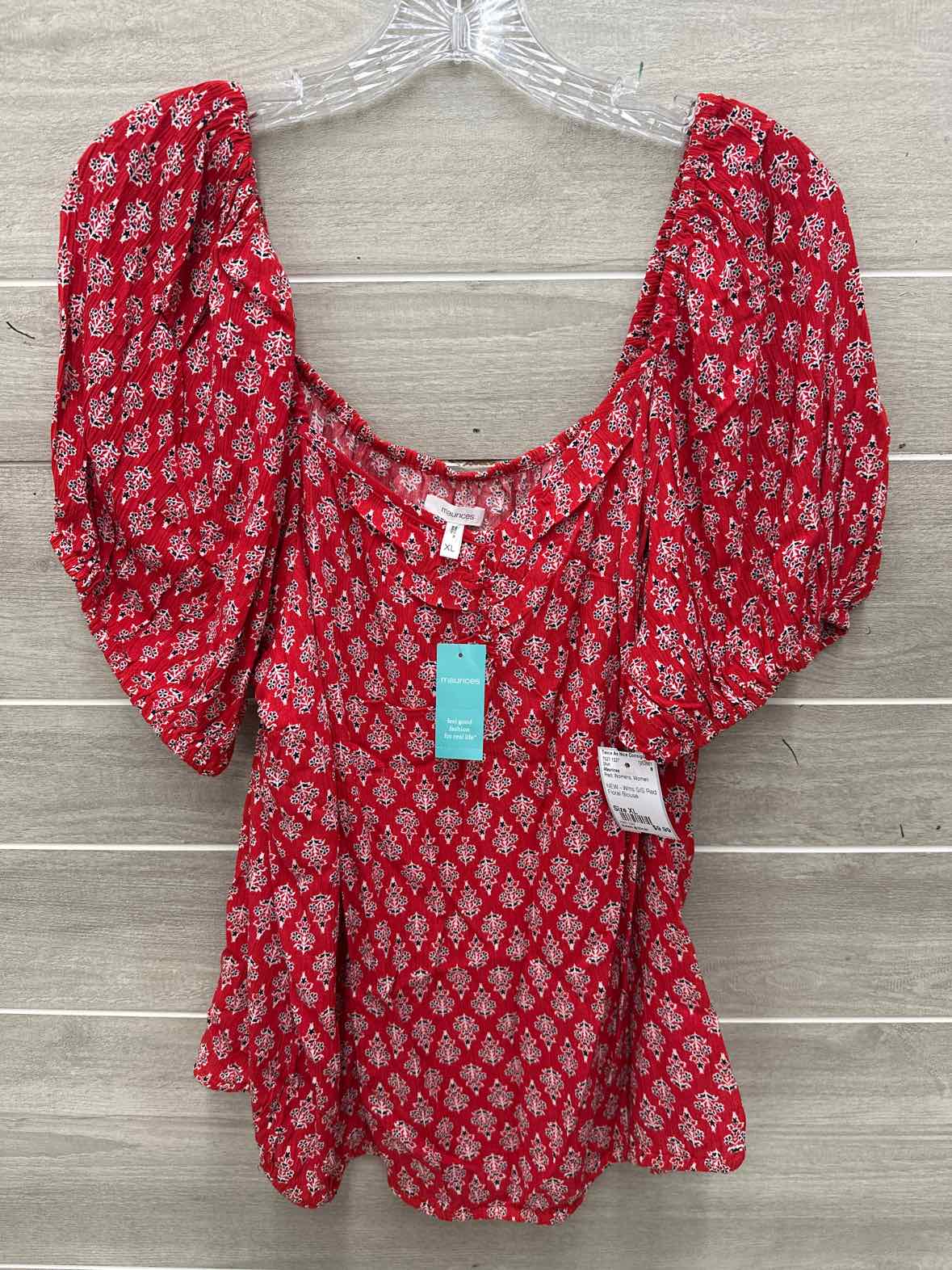Maurices Size XL Red Womens Shirt