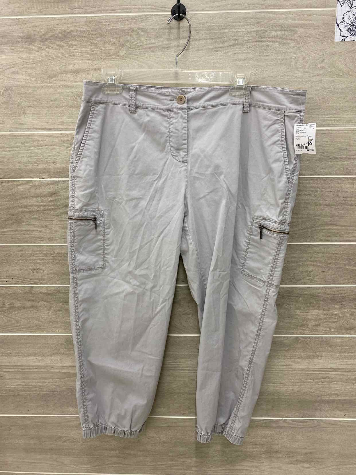 Eileen Fisher Gray Womens Size L/P Pants