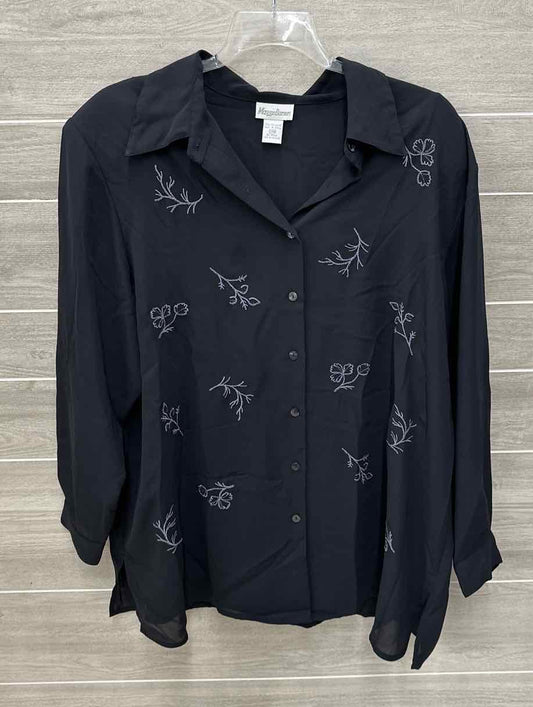 Maggie Barnes Black Womens Size 22 Shirt