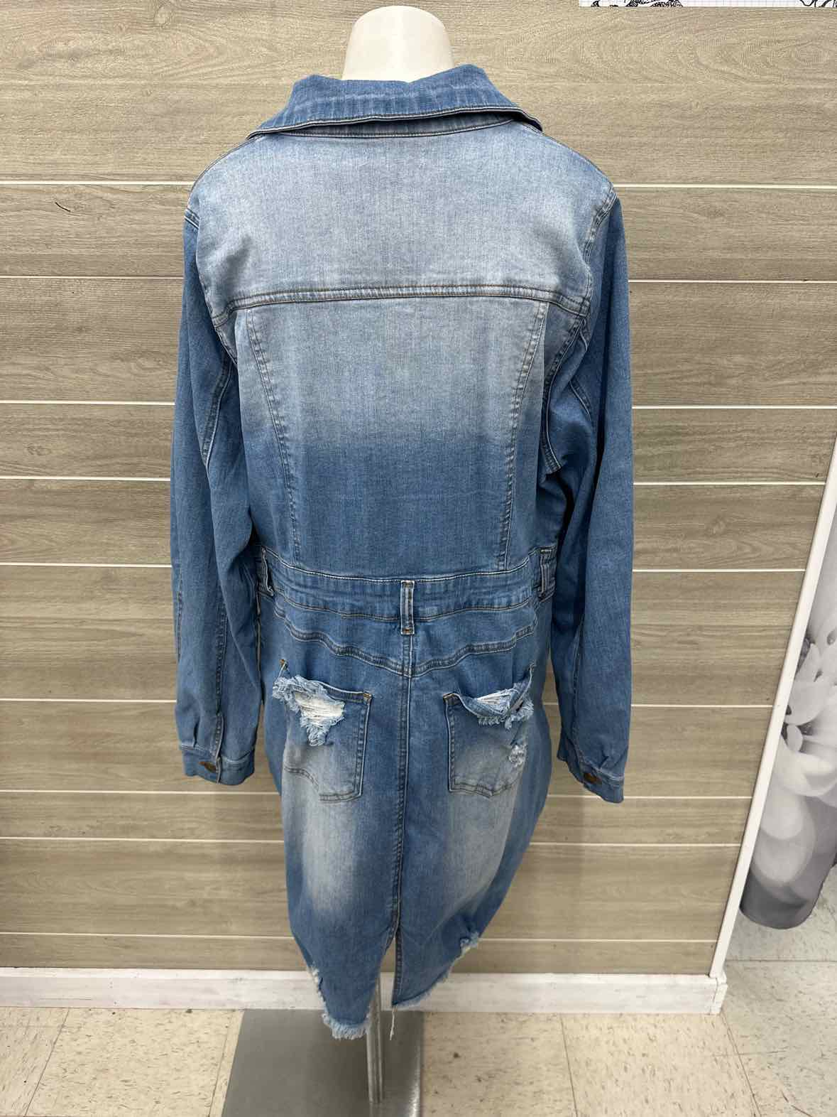 Fashion Nova Size 1X Blue Plus Dress