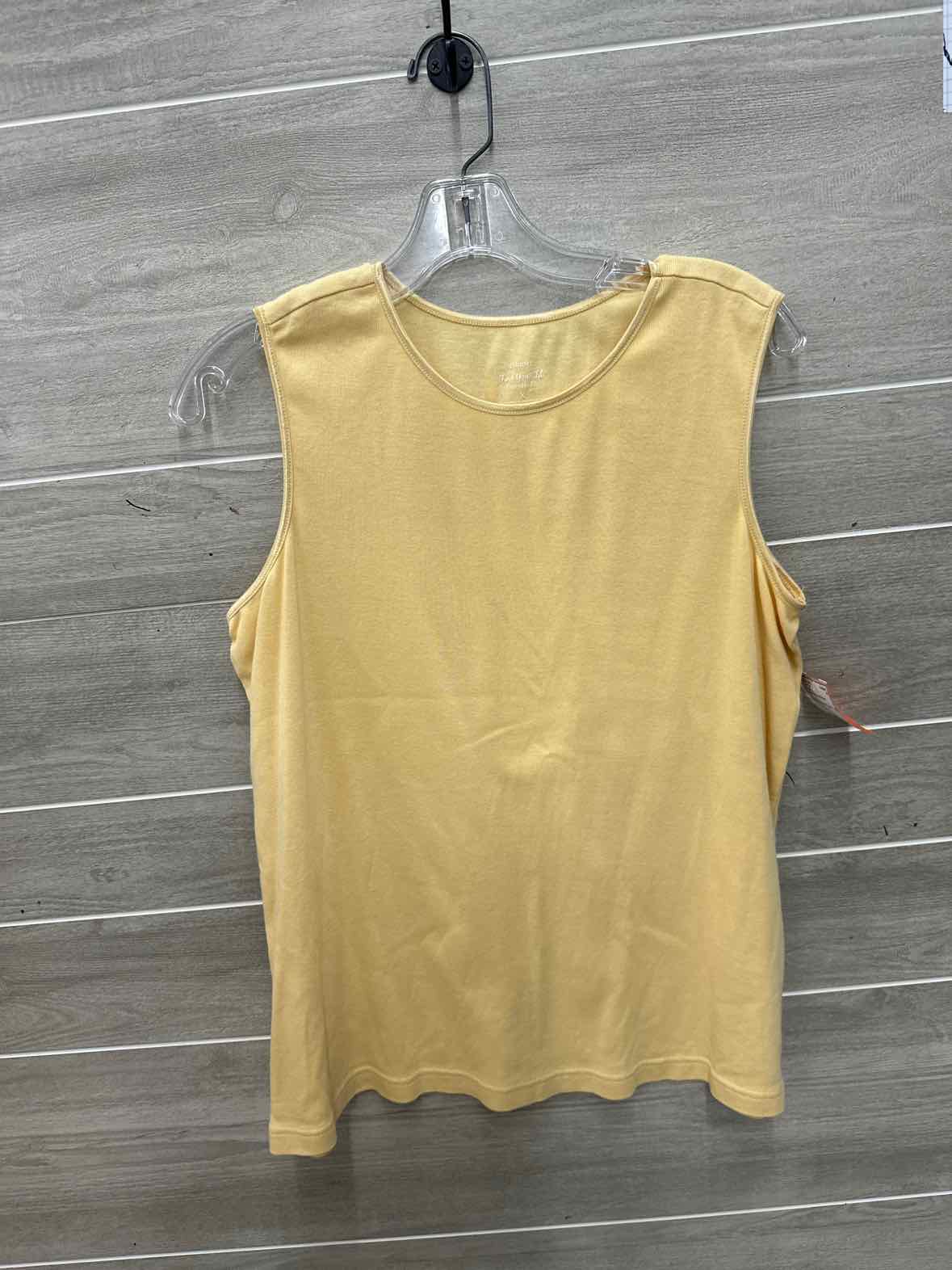 CJ Banks Size 1X Yellow Plus Tank Top