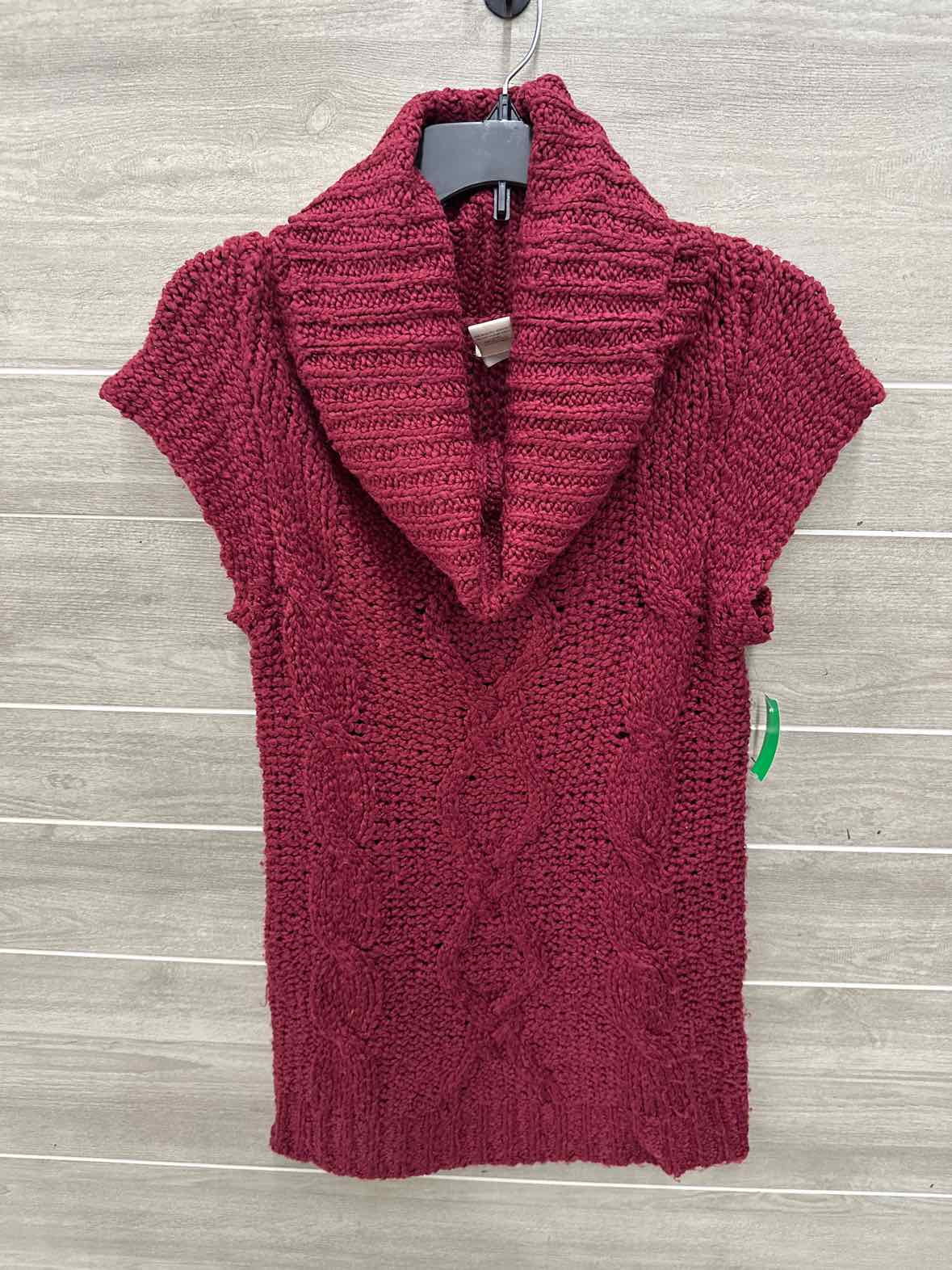 Maurices Size S Burgundy Junior Sweater