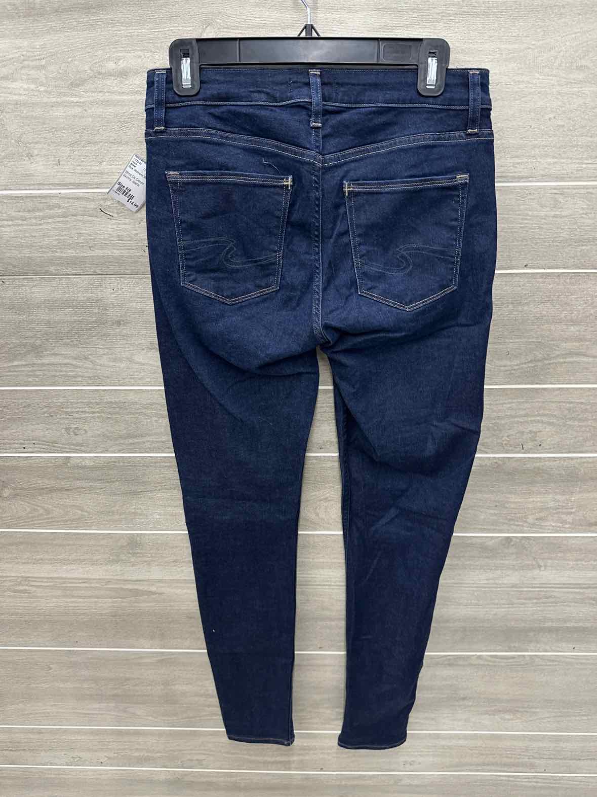 Silver Size 6/8 Blue Womens Jeans