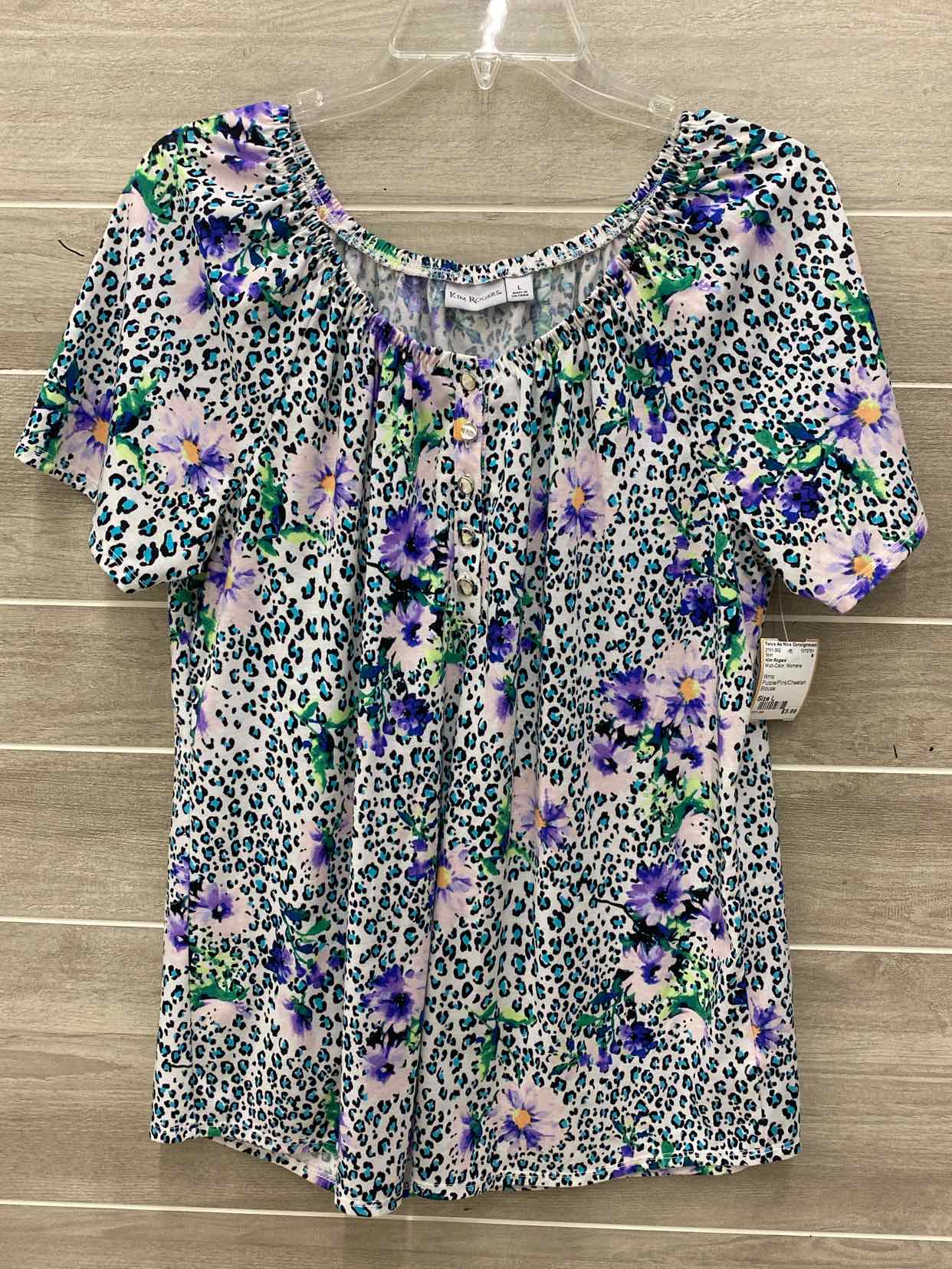 Kim Rogers Multi-Color Womens Size L Shirt