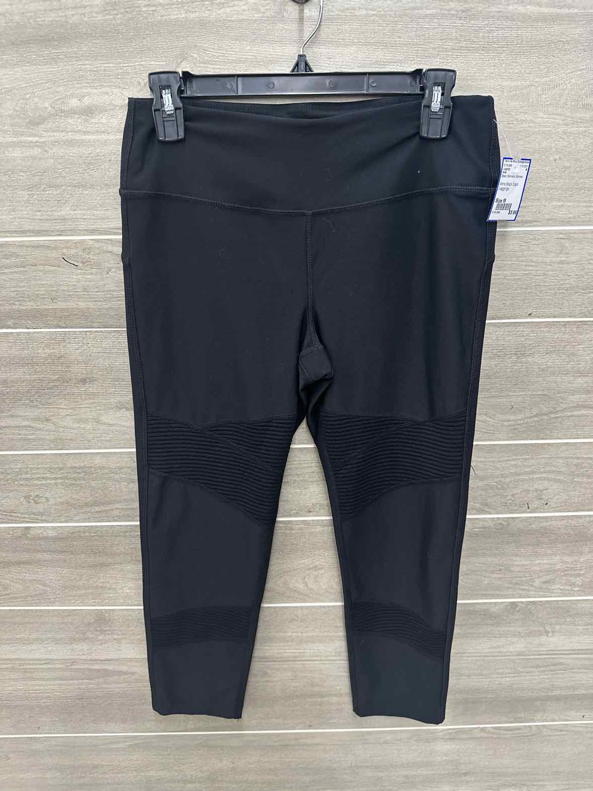 Avia Black Womens Women Size M Leggings