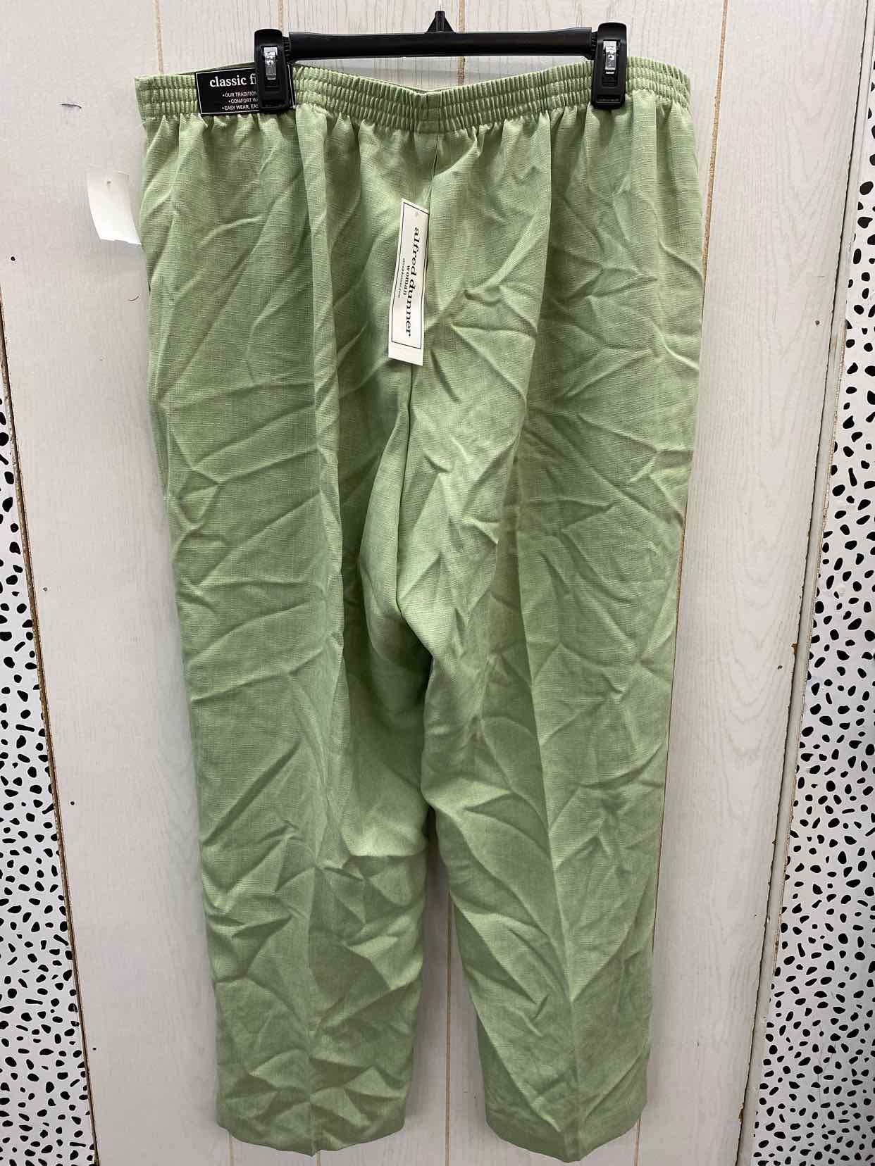 Alfred Dunner Green Womens Size 20W Pants
