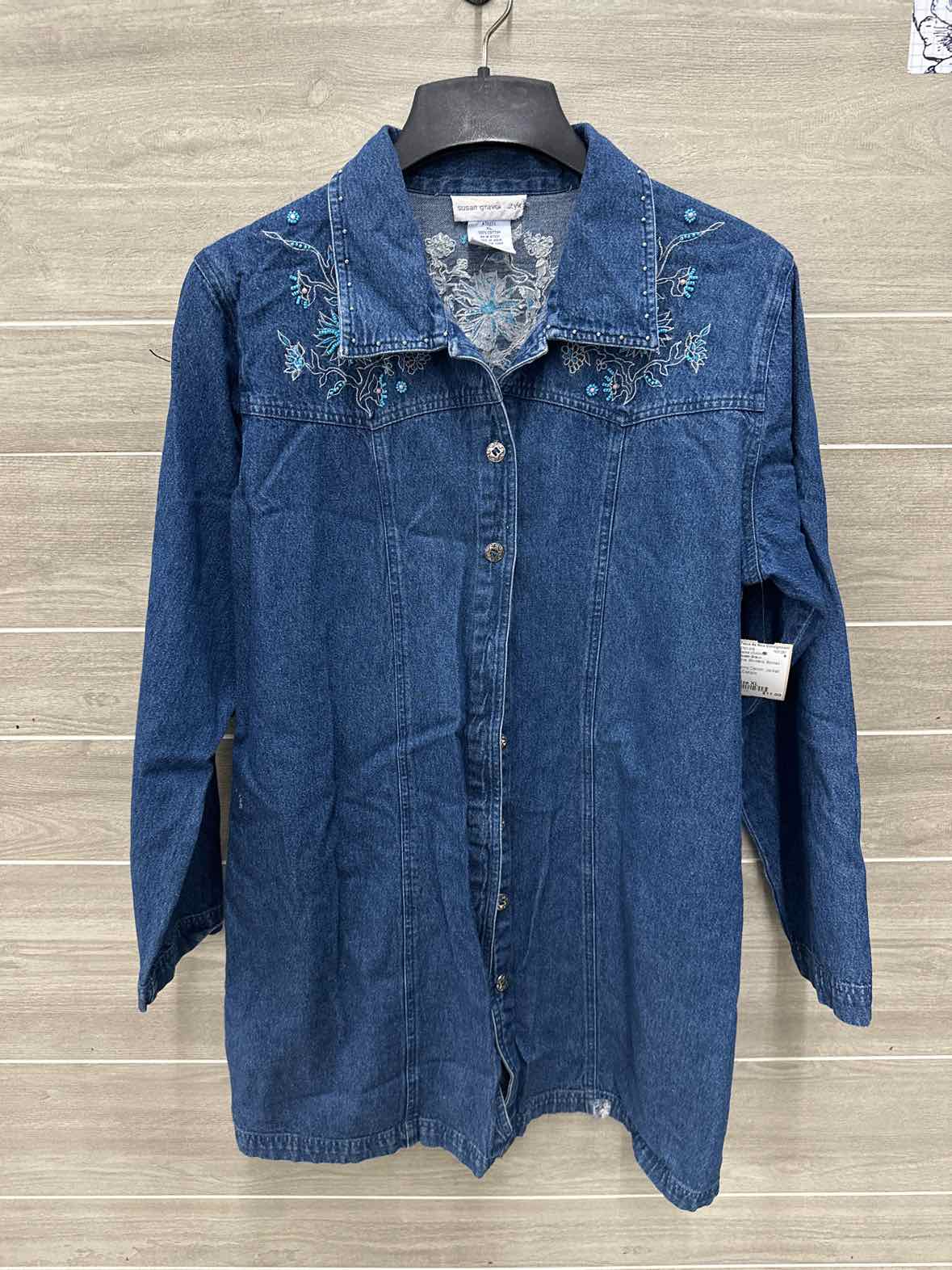 Susan Graver Size XL Blue Womens Jacket (Outdoor)