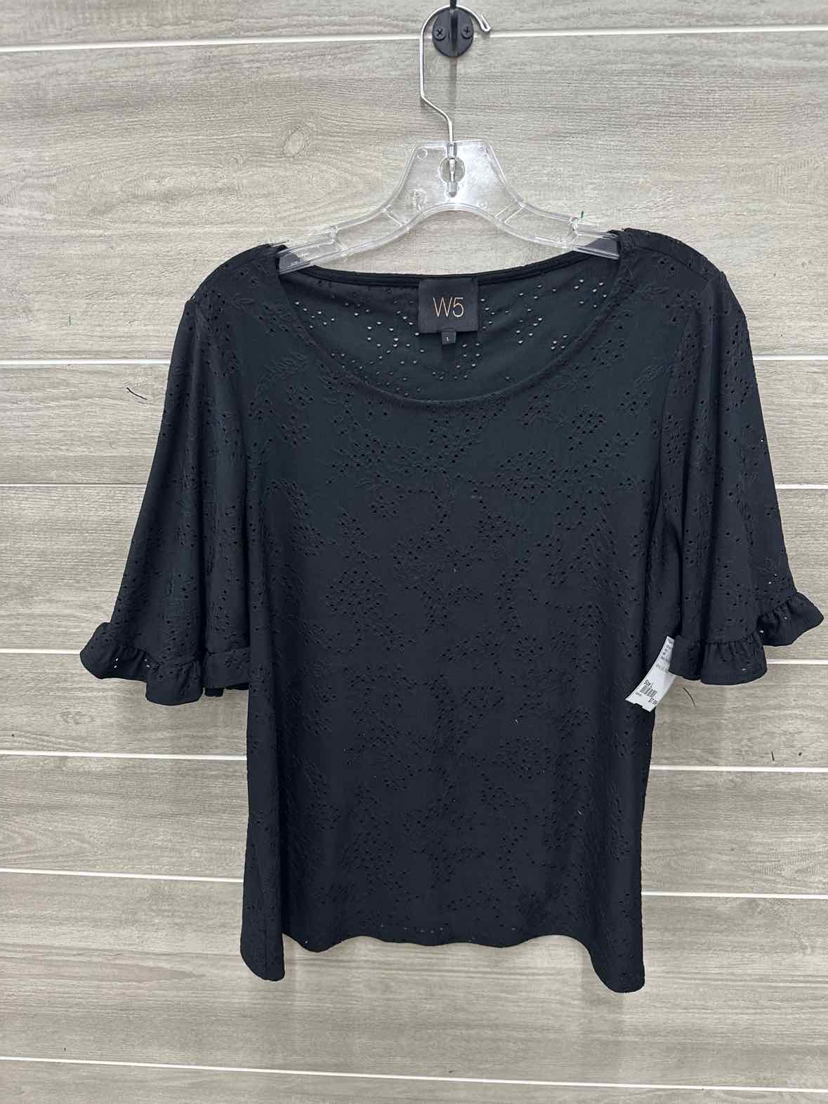 W5 Size L Black Womens Shirt