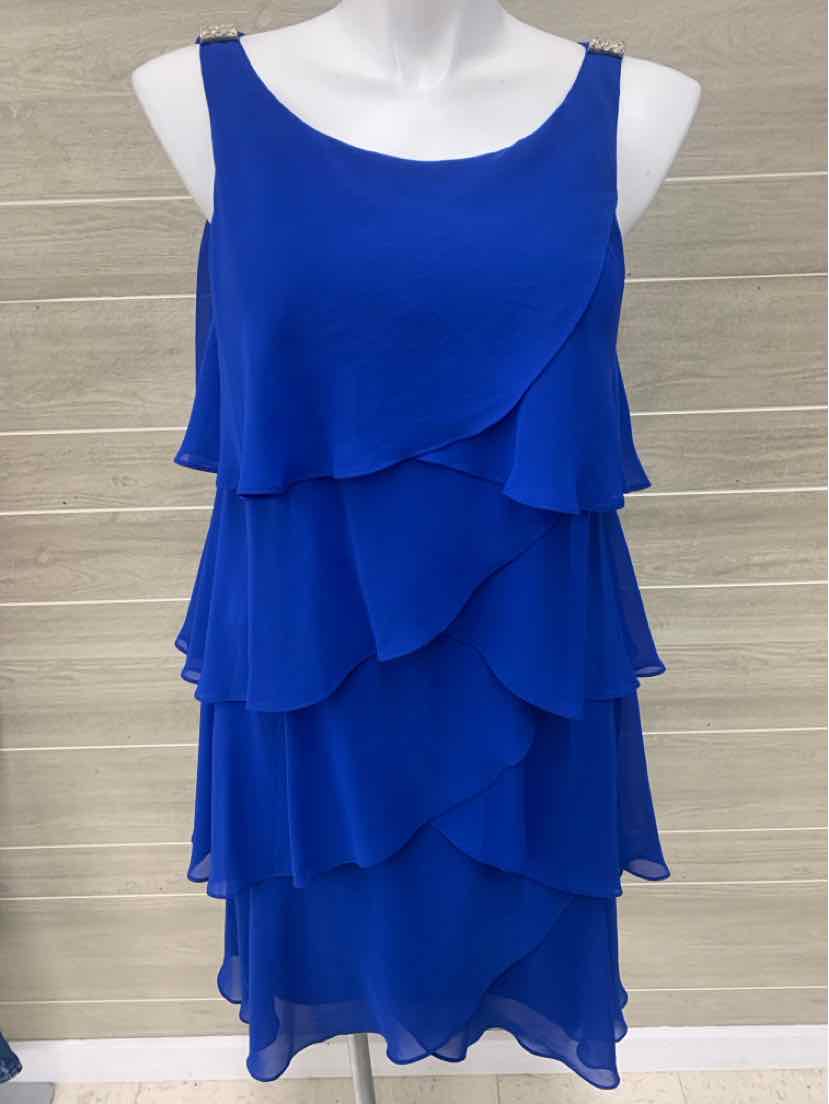 Signature Tessa Blue Womens Size 14W Dress