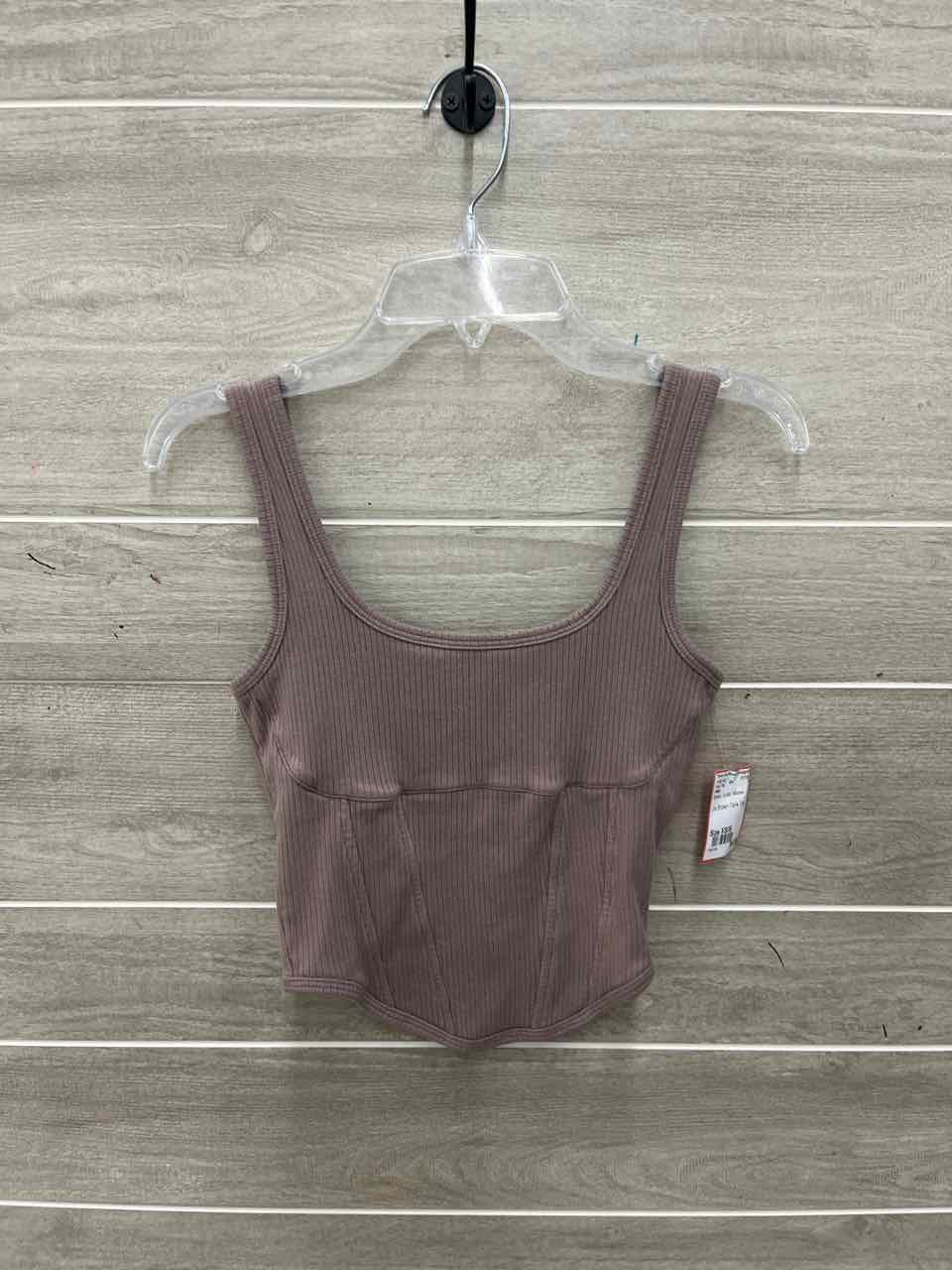 PINK Size XS/S Brown Junior Tank Top