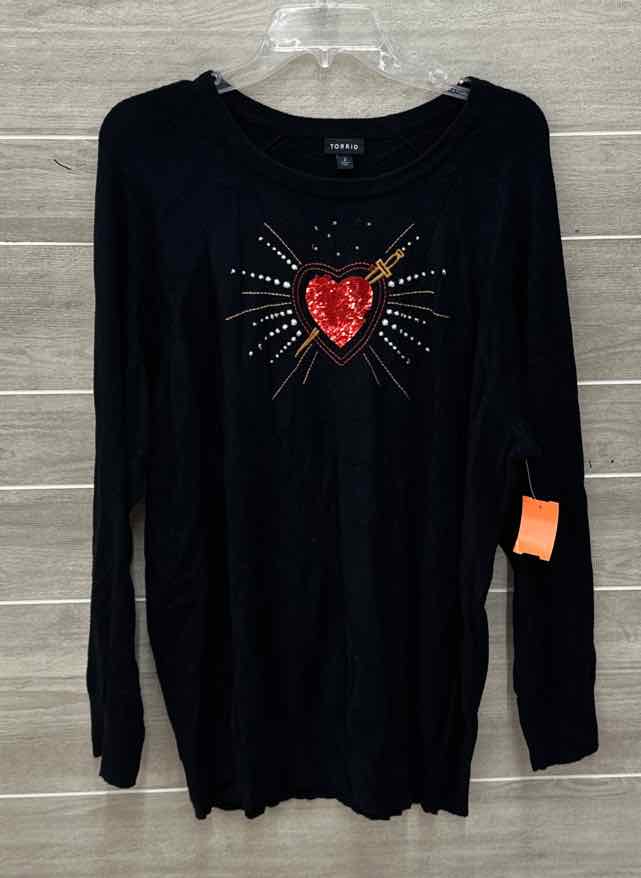 Torrid Black Womens Women Size 2X Sweater