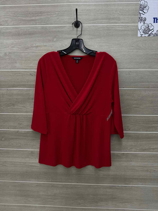 George Red Womens Size M Shirt