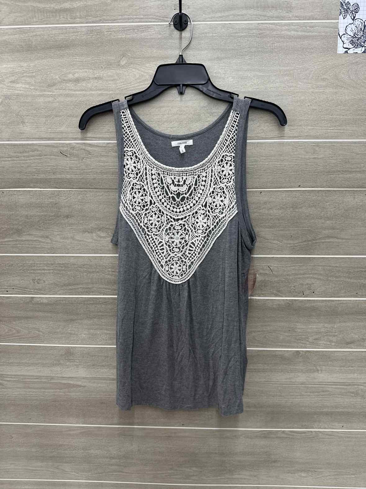 Maurices Gray Womens Women Size L Tank Top