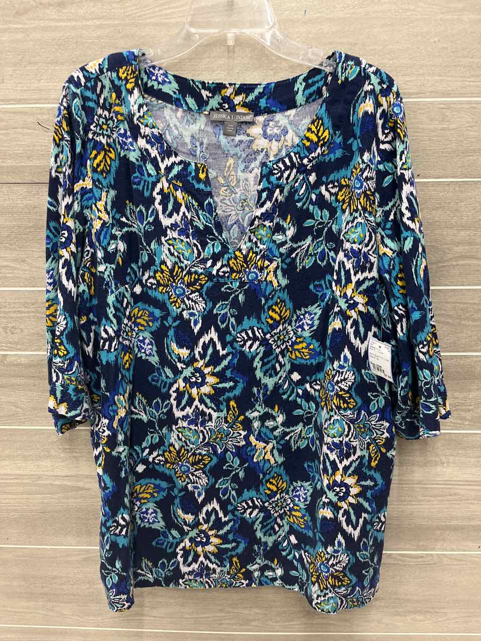 Jessica London Size 20W Blue Plus Shirt