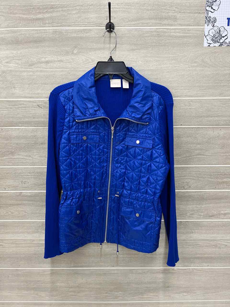 Chico's Size 10 Blue Womens Blazer