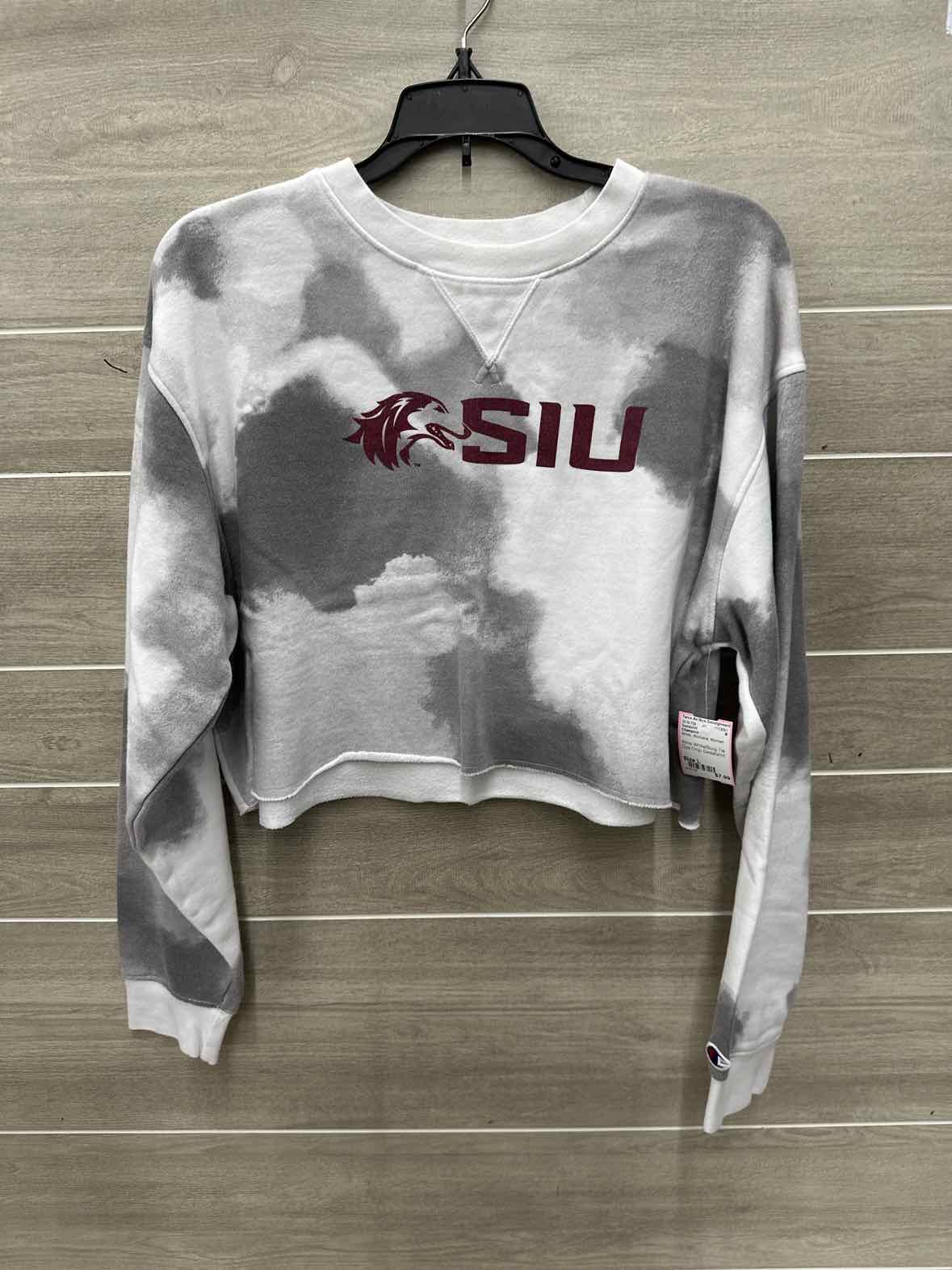 Champion Size L White Womens Sweatshirt