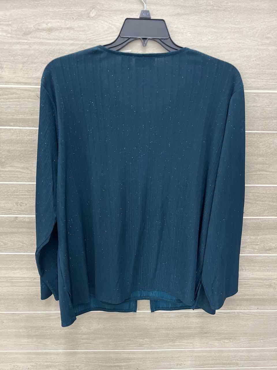 J Smith Green Womens Women Size 2X Shirt