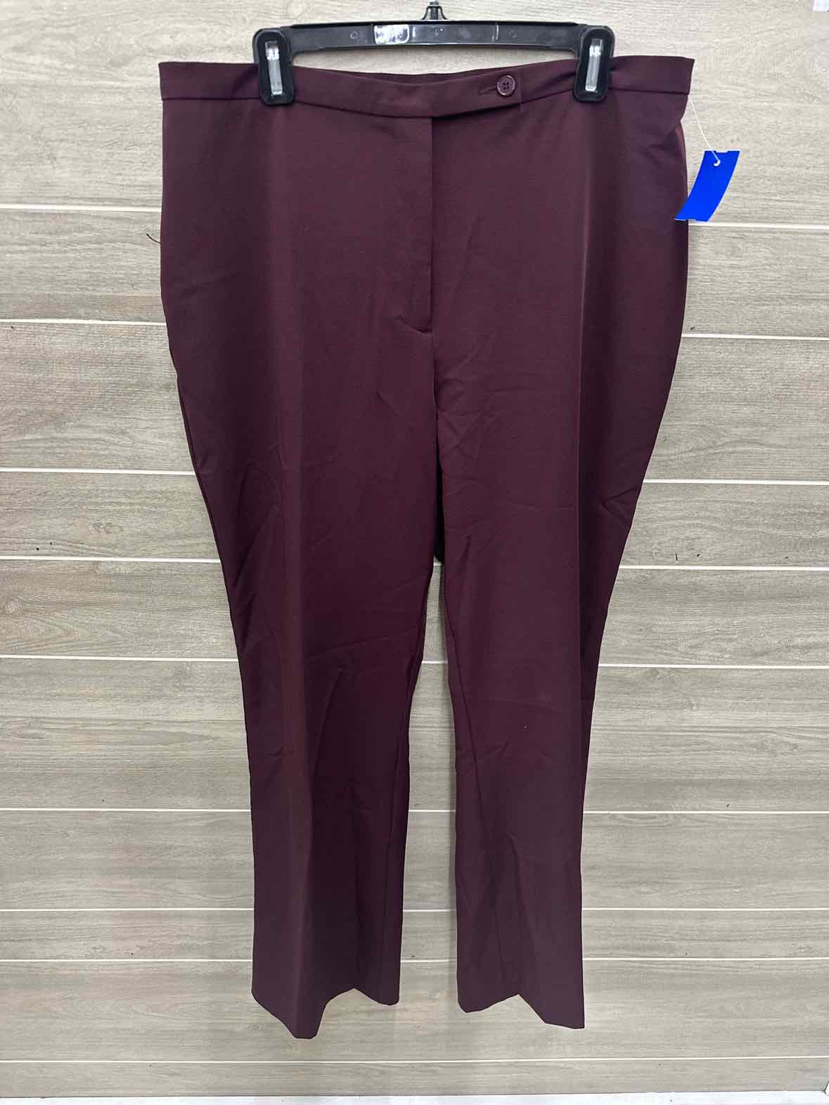 George Purple Womens Women Size 16 Pants