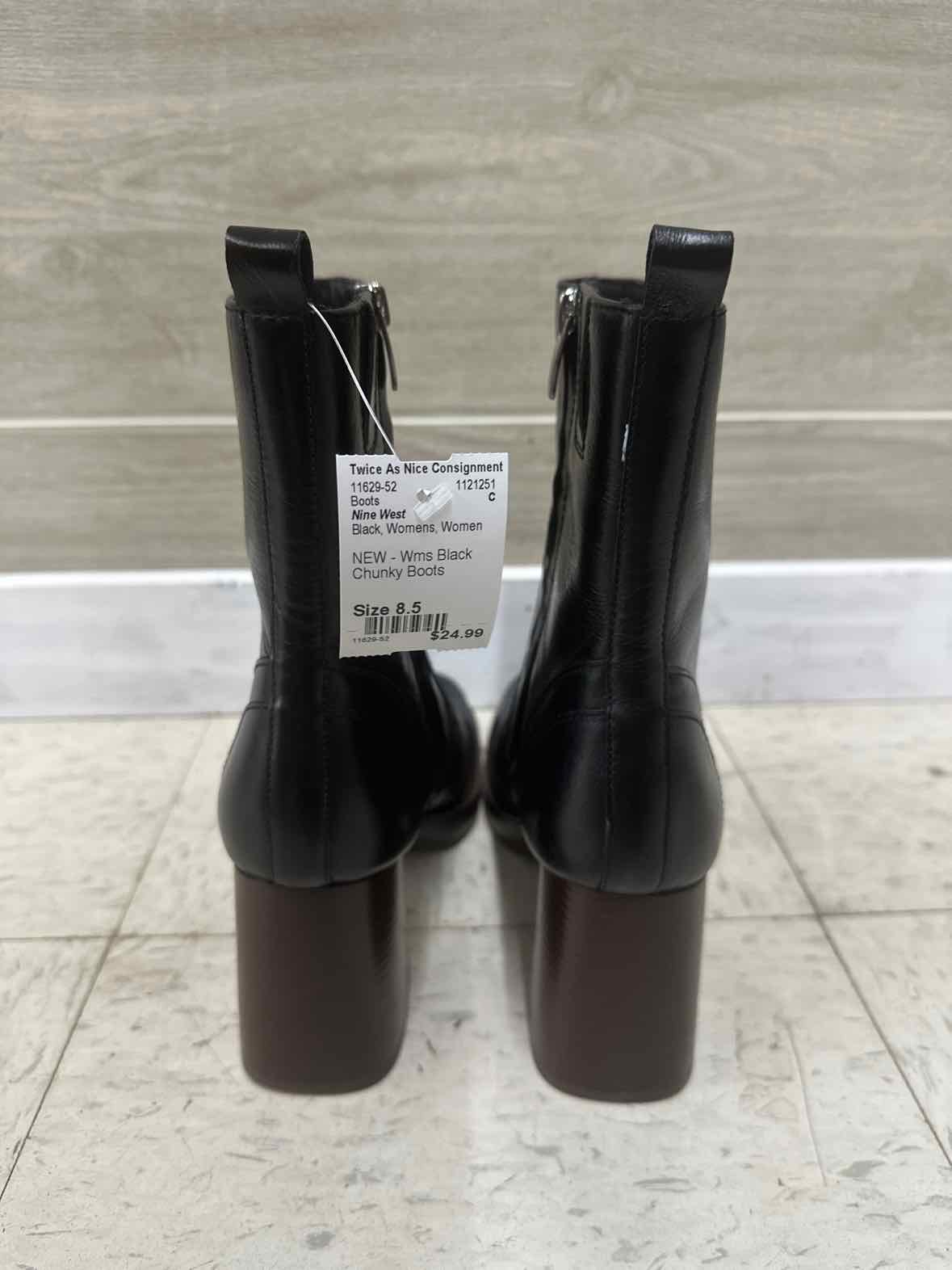 Nine West US Shoe Size 8.5 Black Womens Boots