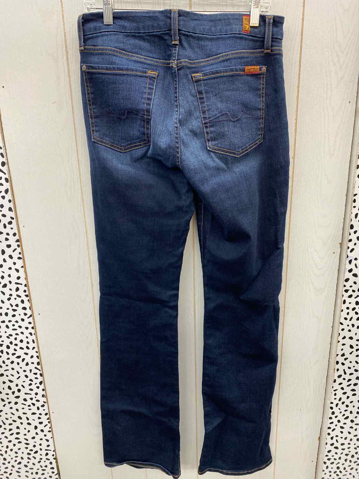 7 For All Mankind Blue Womens Size 10 Long Jeans