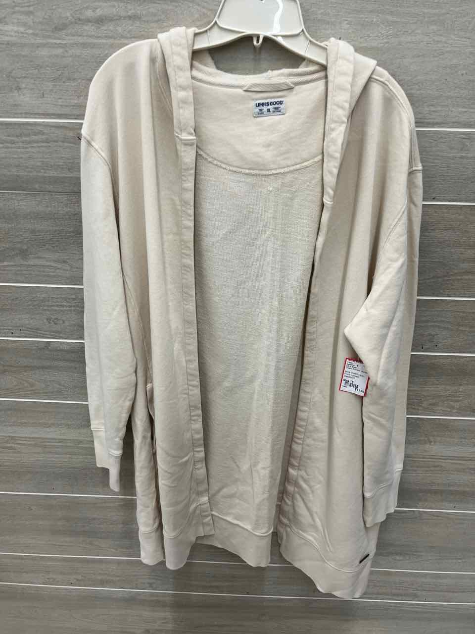 Life Is Good Size 18 Cream Womens Sweatshirt