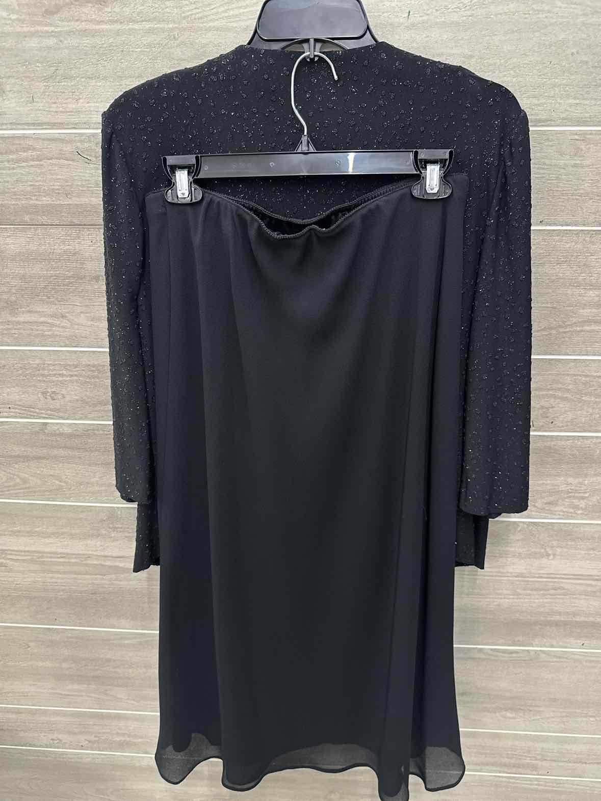 Alex Evenings Size 12P Black Petite Dress