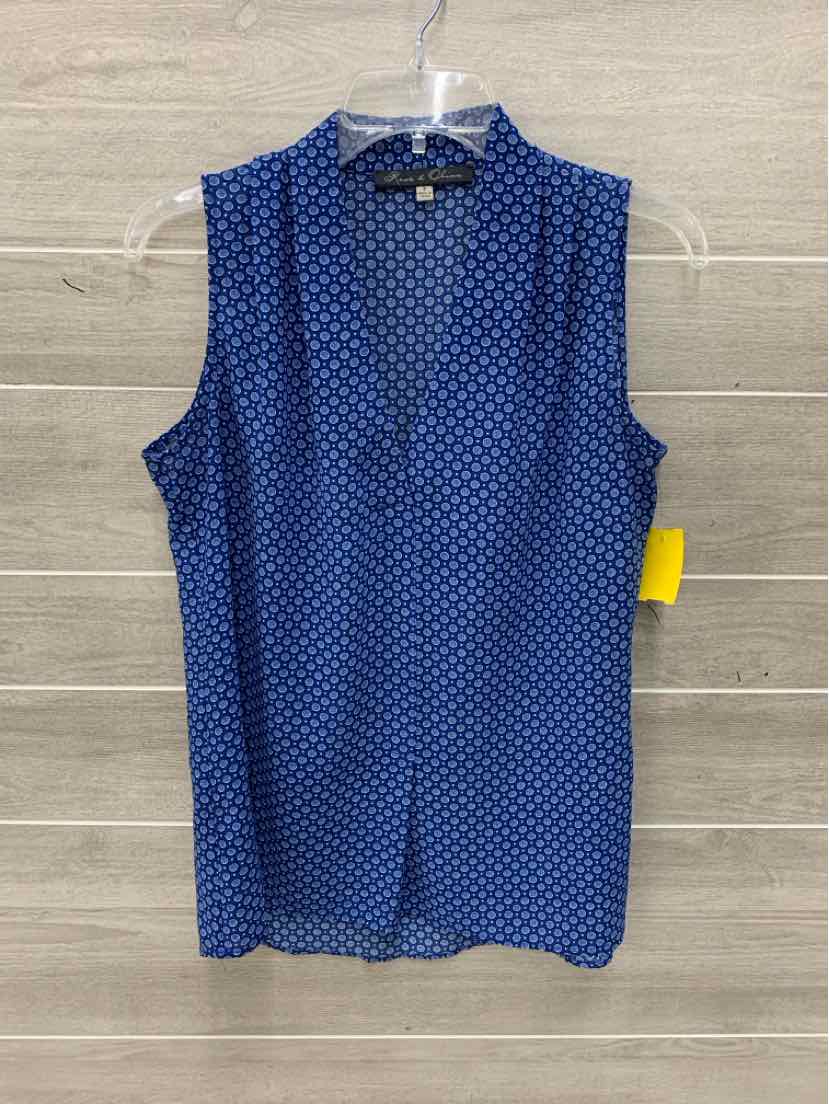 Rose + Olive Blue Womens Size Small Tank Top