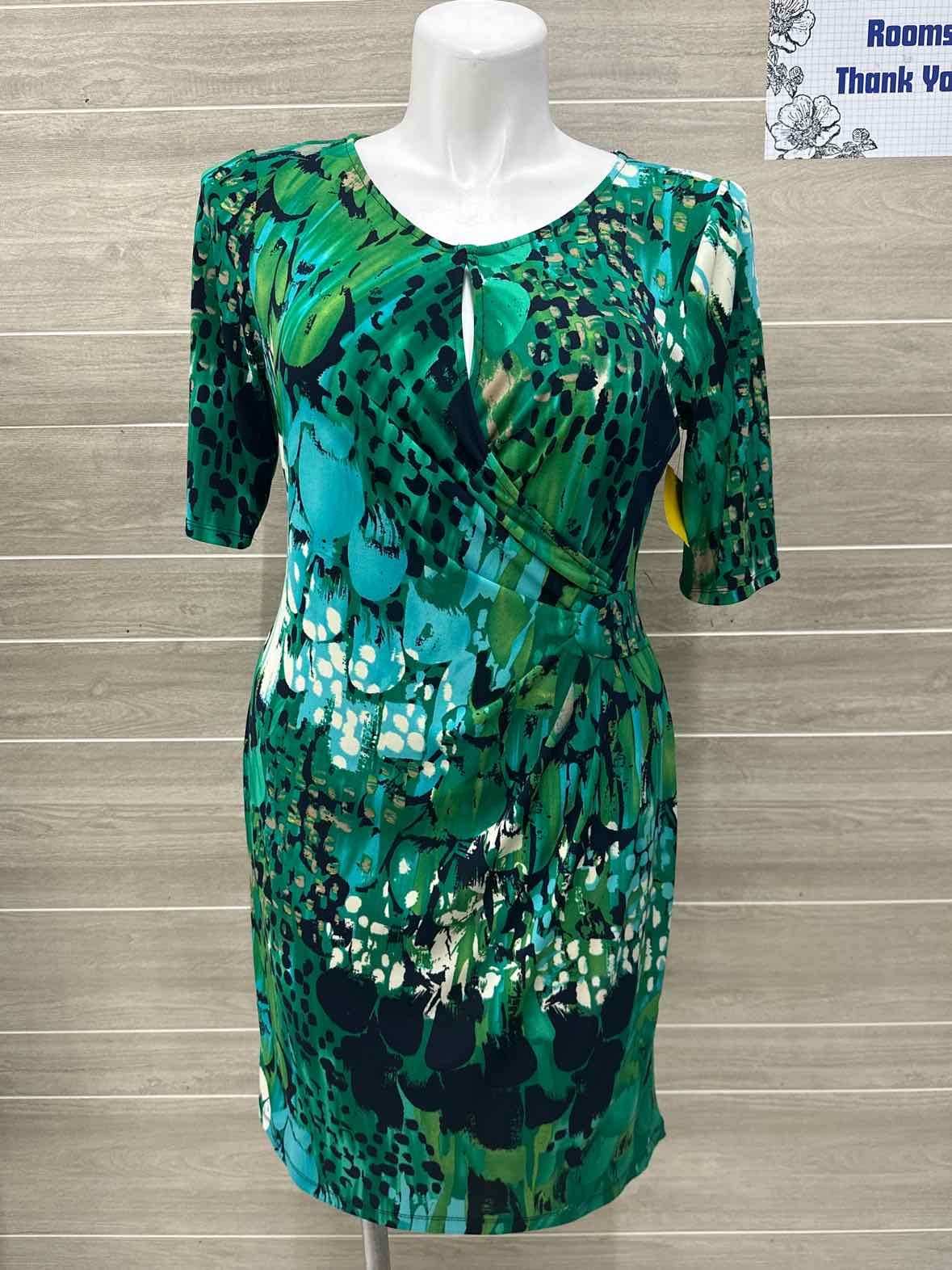 MSK Green Womens Women Size 12 Dress