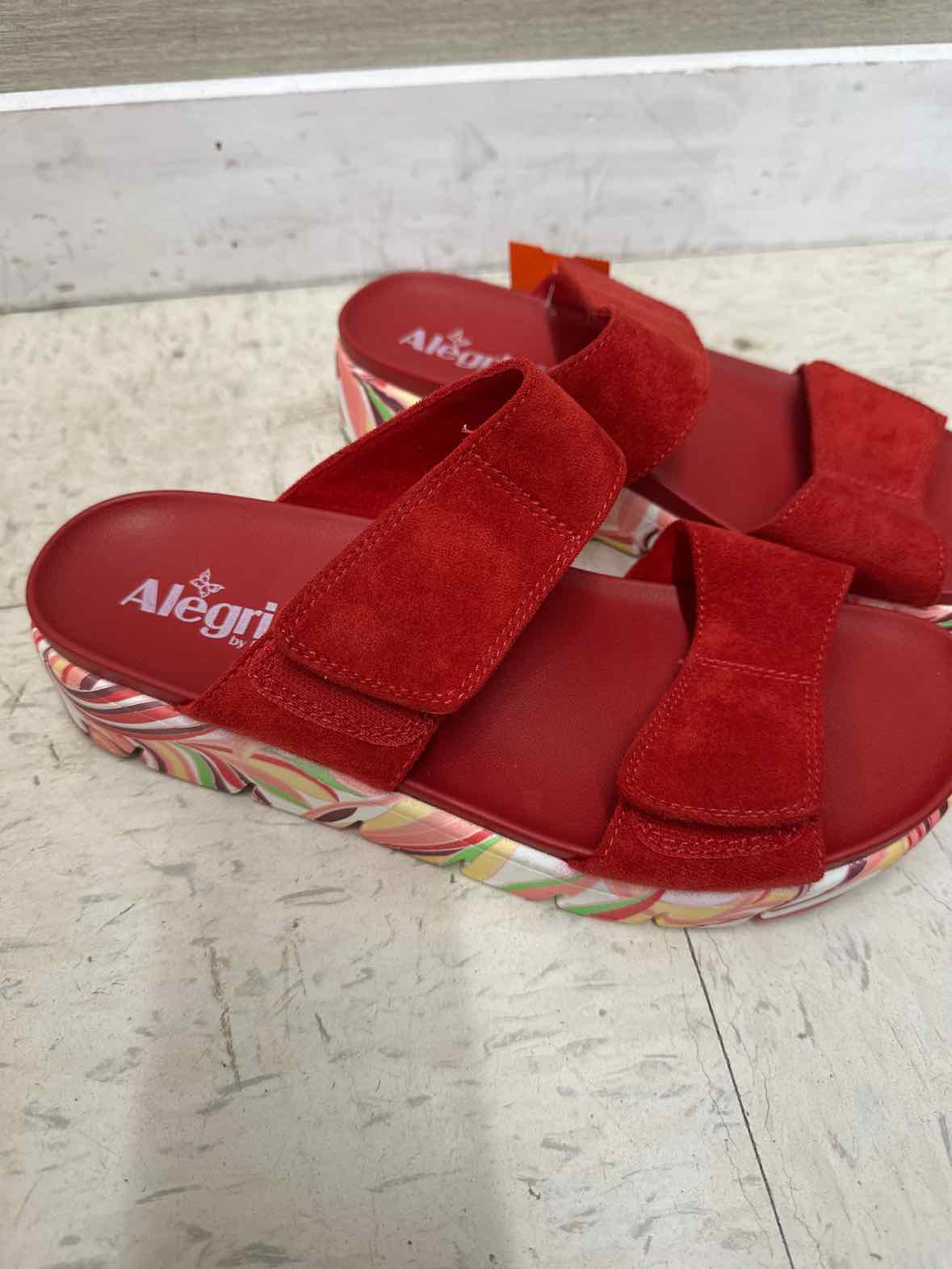 ALEGRIA US Shoe Size 9 Red Womens Sandals
