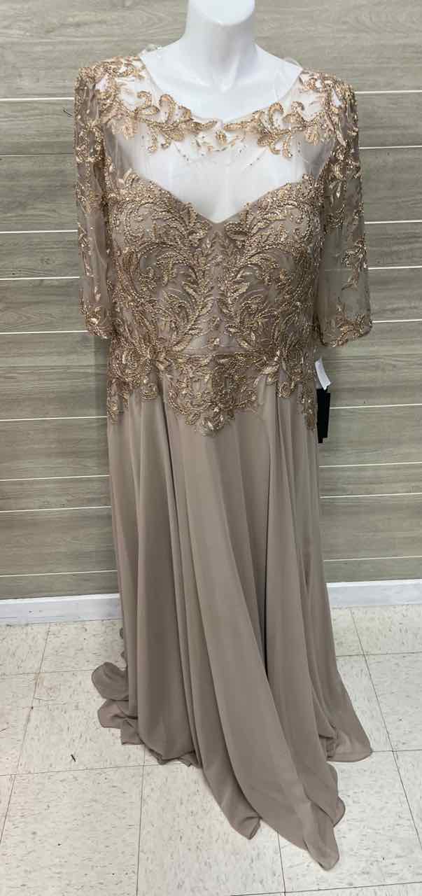 Size 18 Tan Womens Gown/Evening Wear