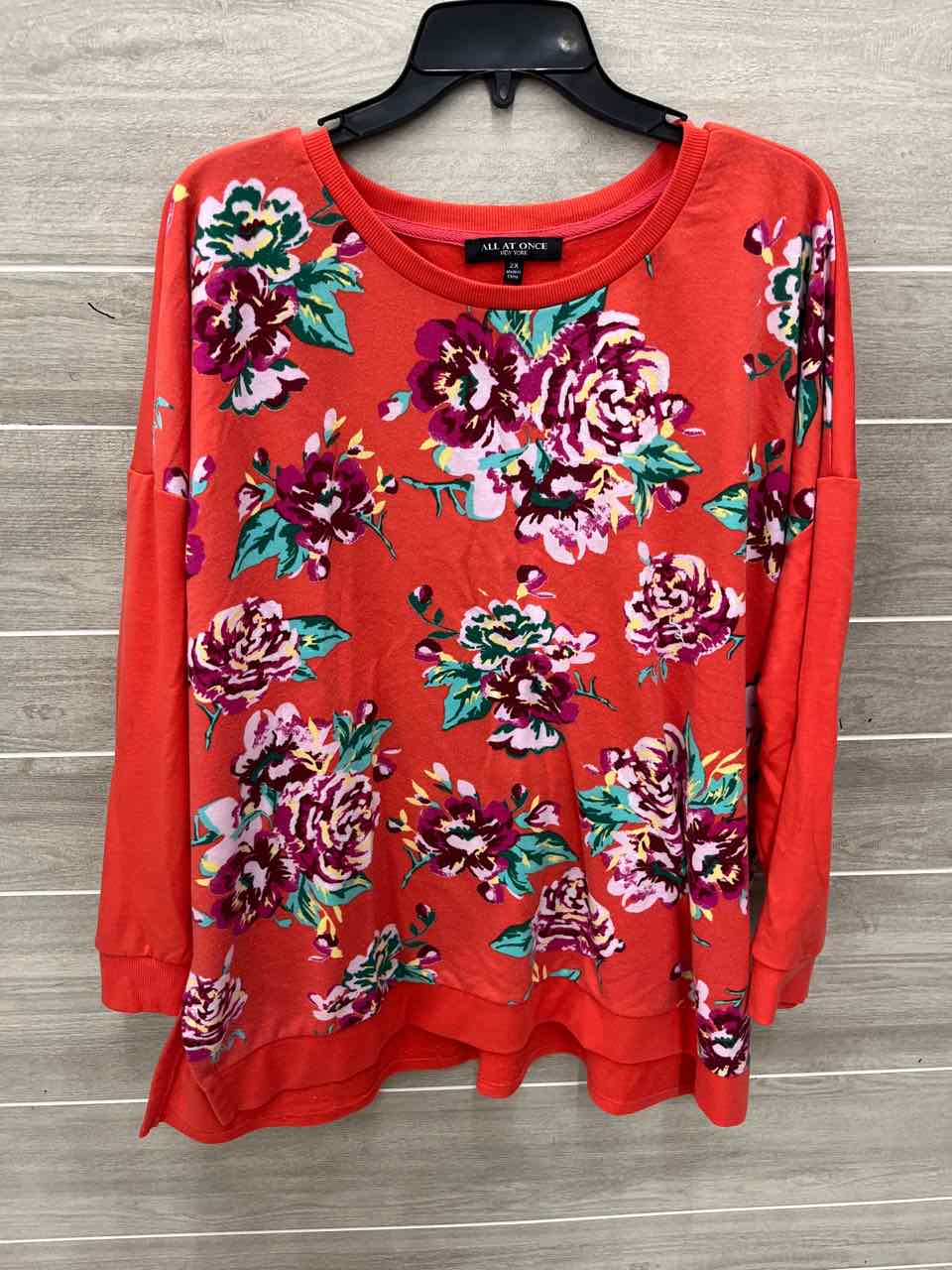 Coral Womens Women Size 2X Shirt