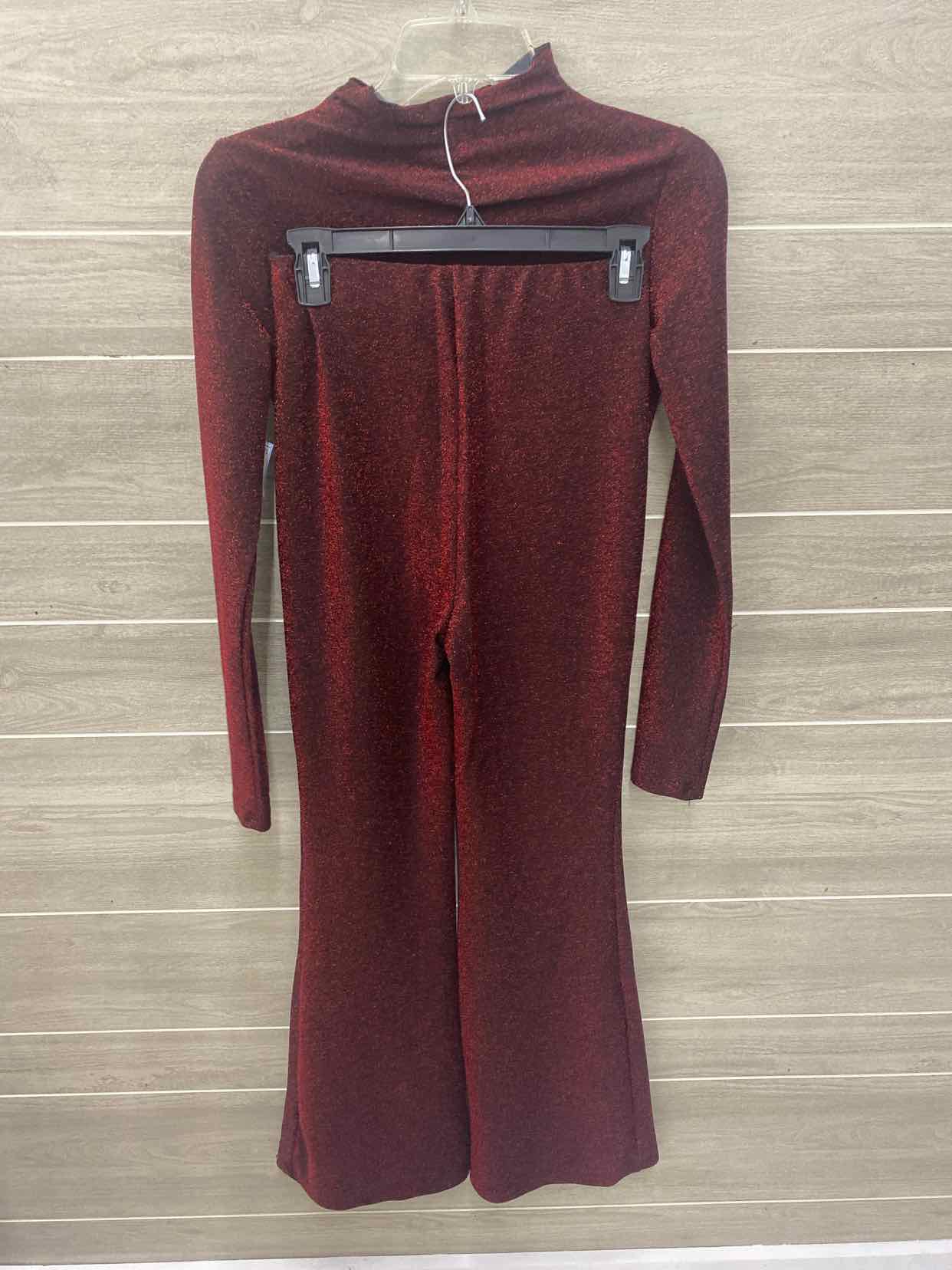 Shein Red Junior Size 2/4 Pants Set