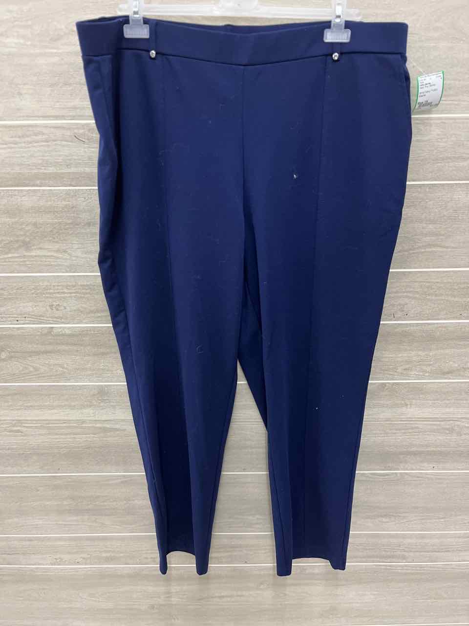 Cathy Daniels Size 1X Navy Plus Pants