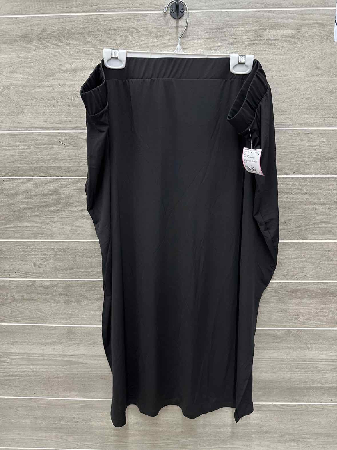 Roamans Size 26/28 Black Plus Skirt