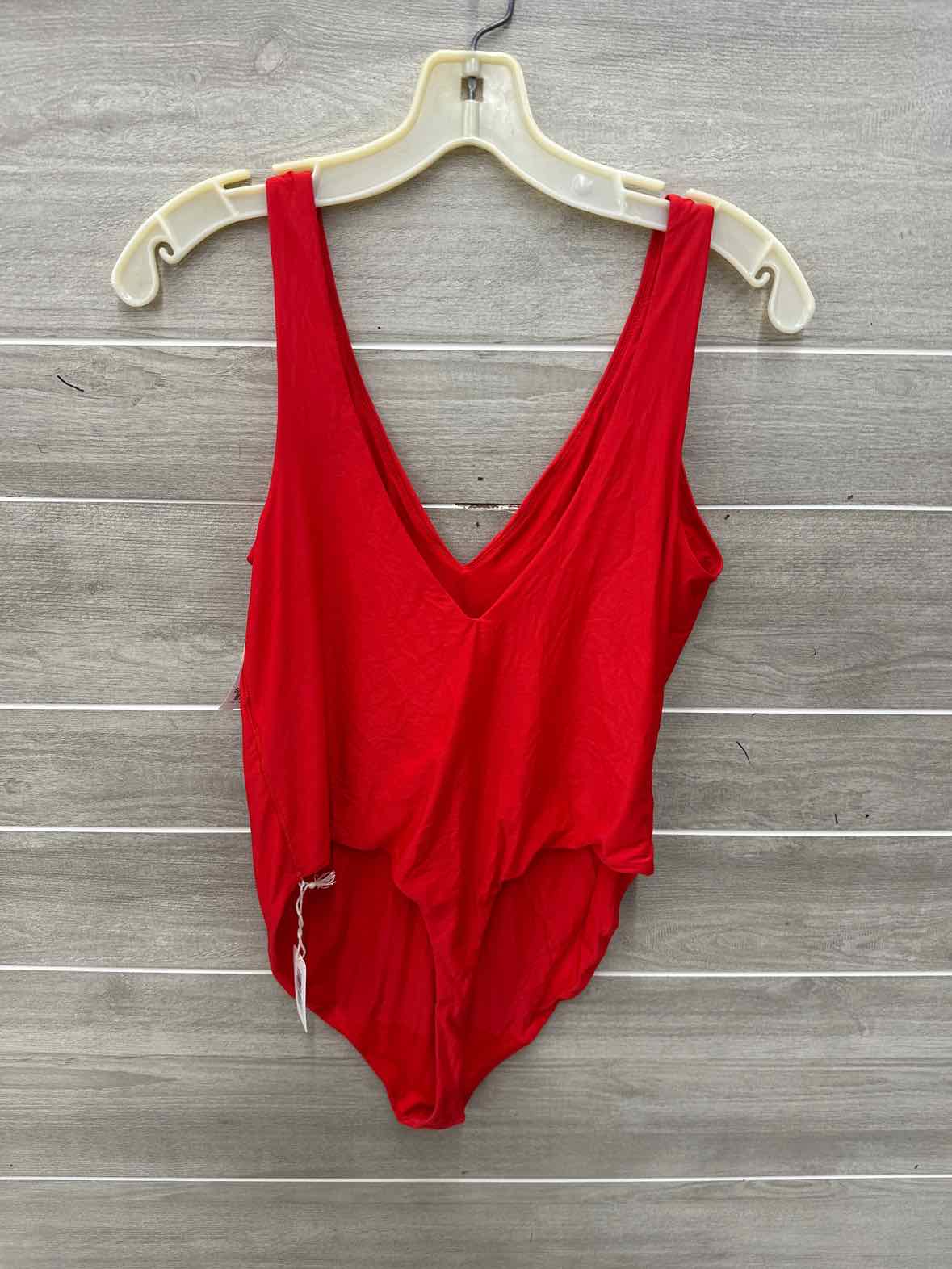 AERIE Red Womens Women Size XL Bodysuit