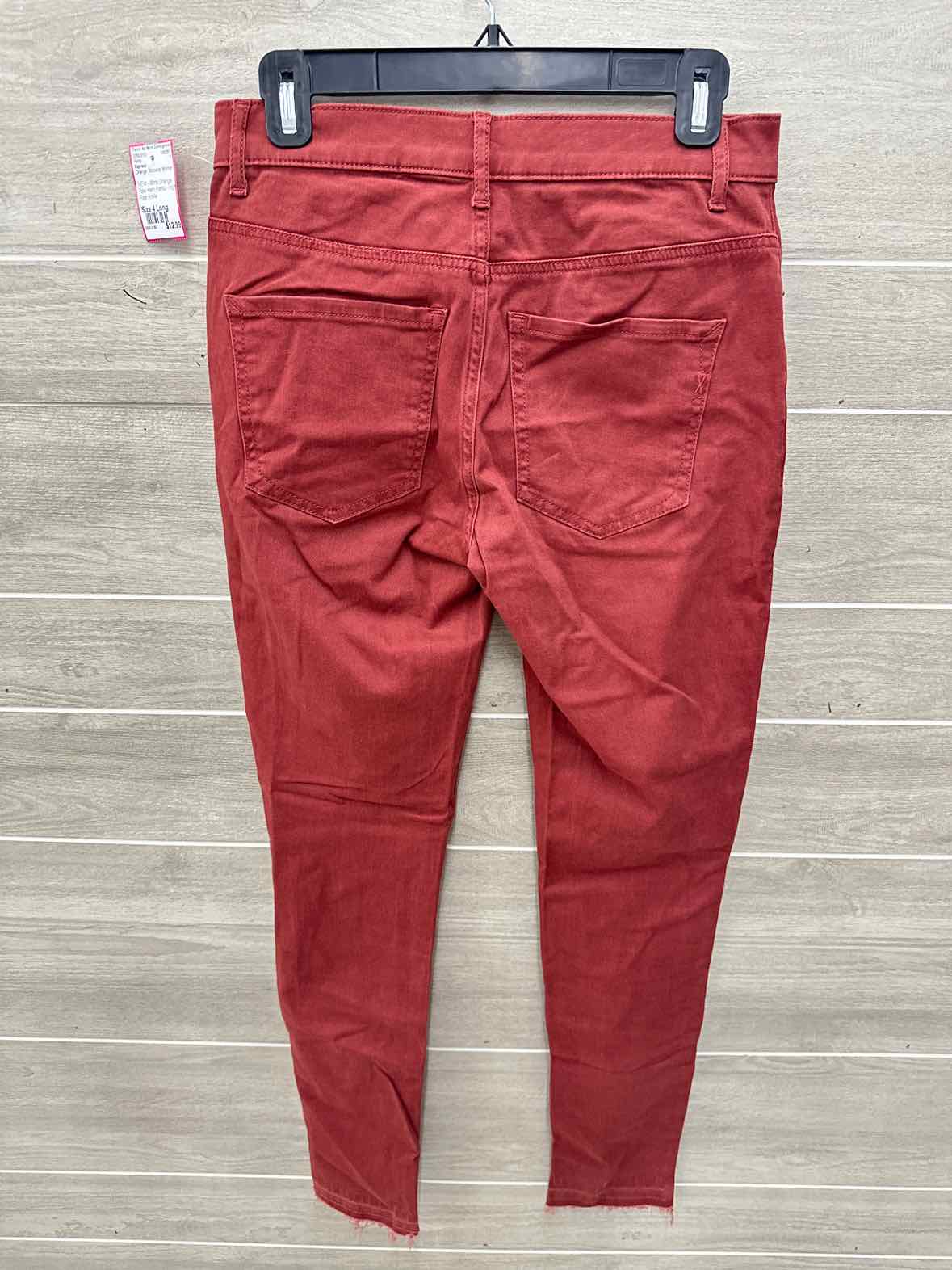 Express Size 4 Long Orange Womens Pants