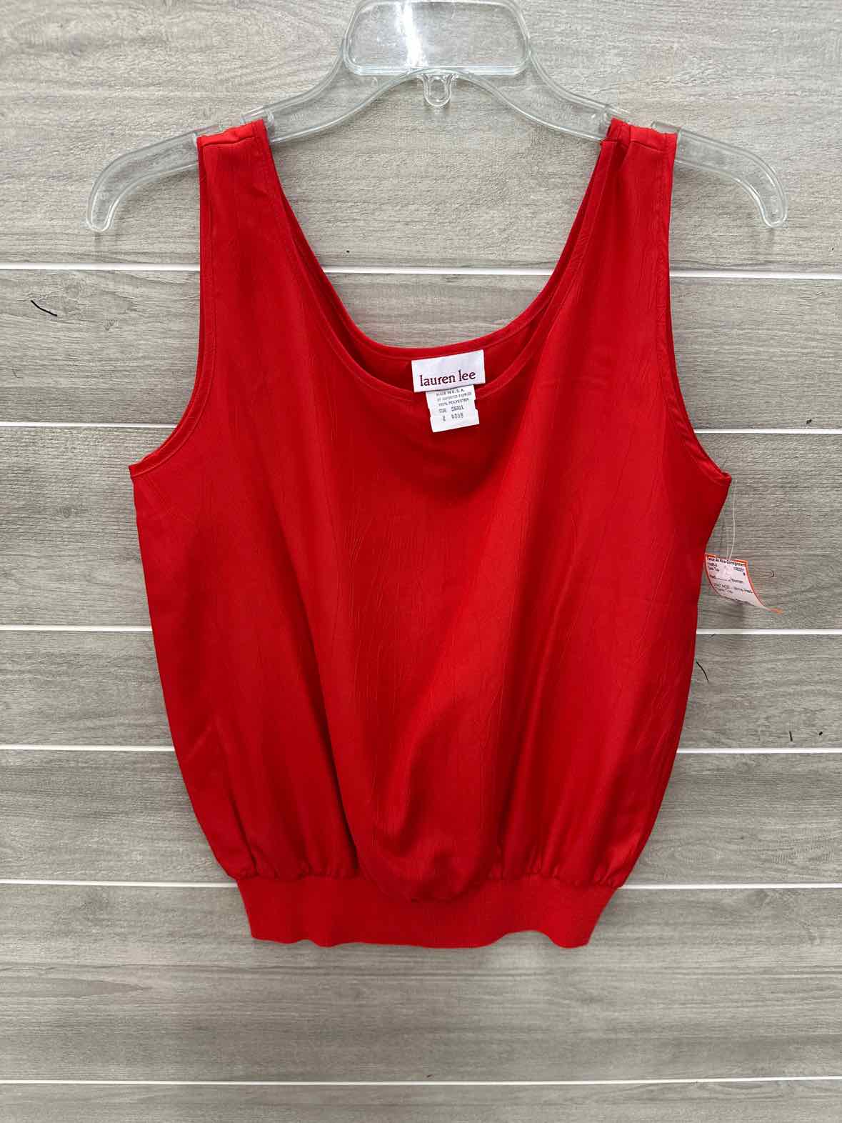 Red Womens Women Size Small Tank Top