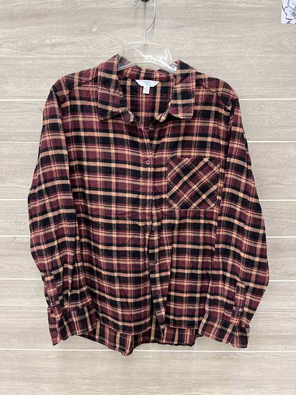 Time & Tru Size XL Black Womens Shirt
