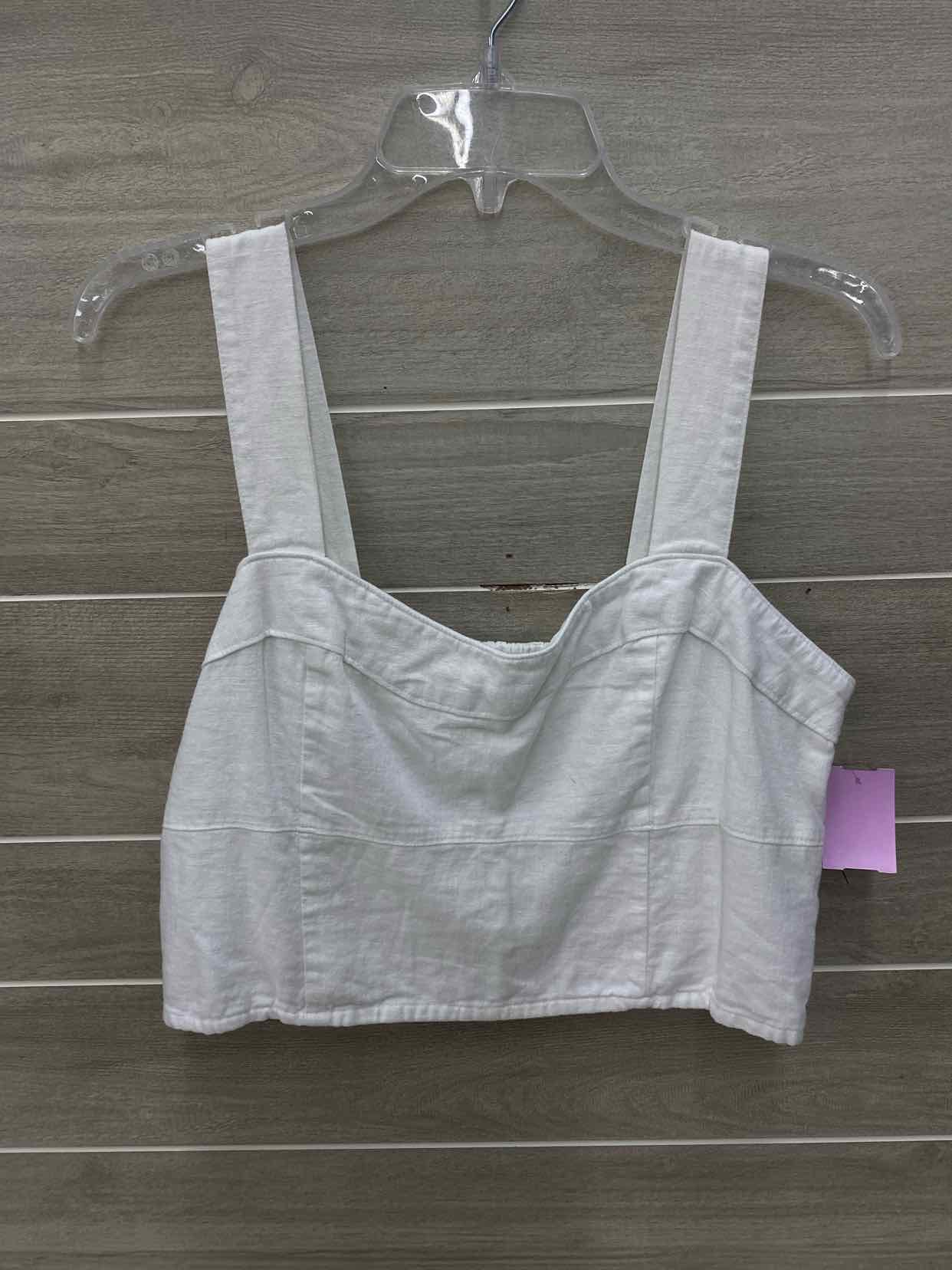 Abercrombie & Fitch White Womens Size L Tank Top