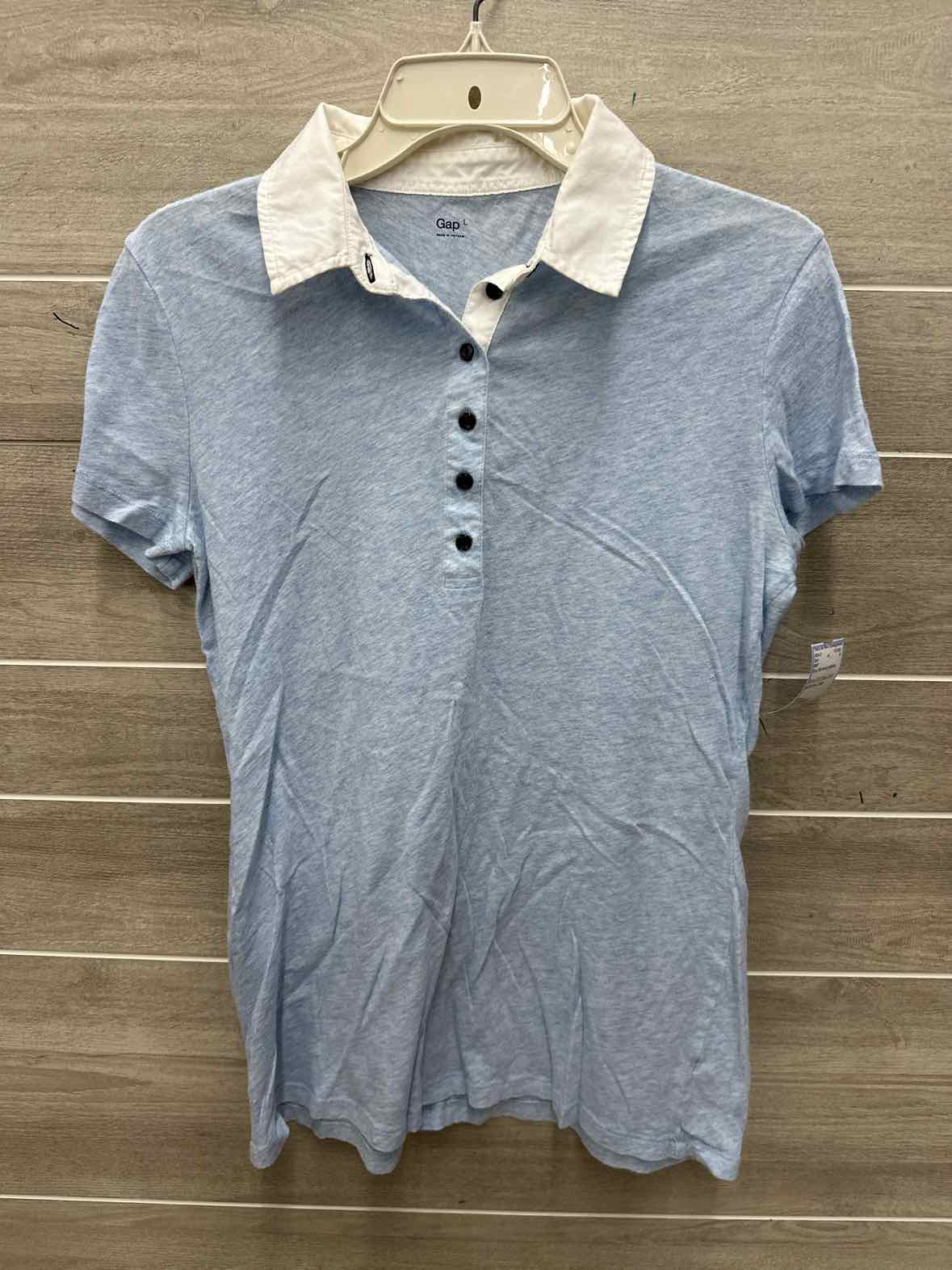 GAP Size L Blue Womens Shirt