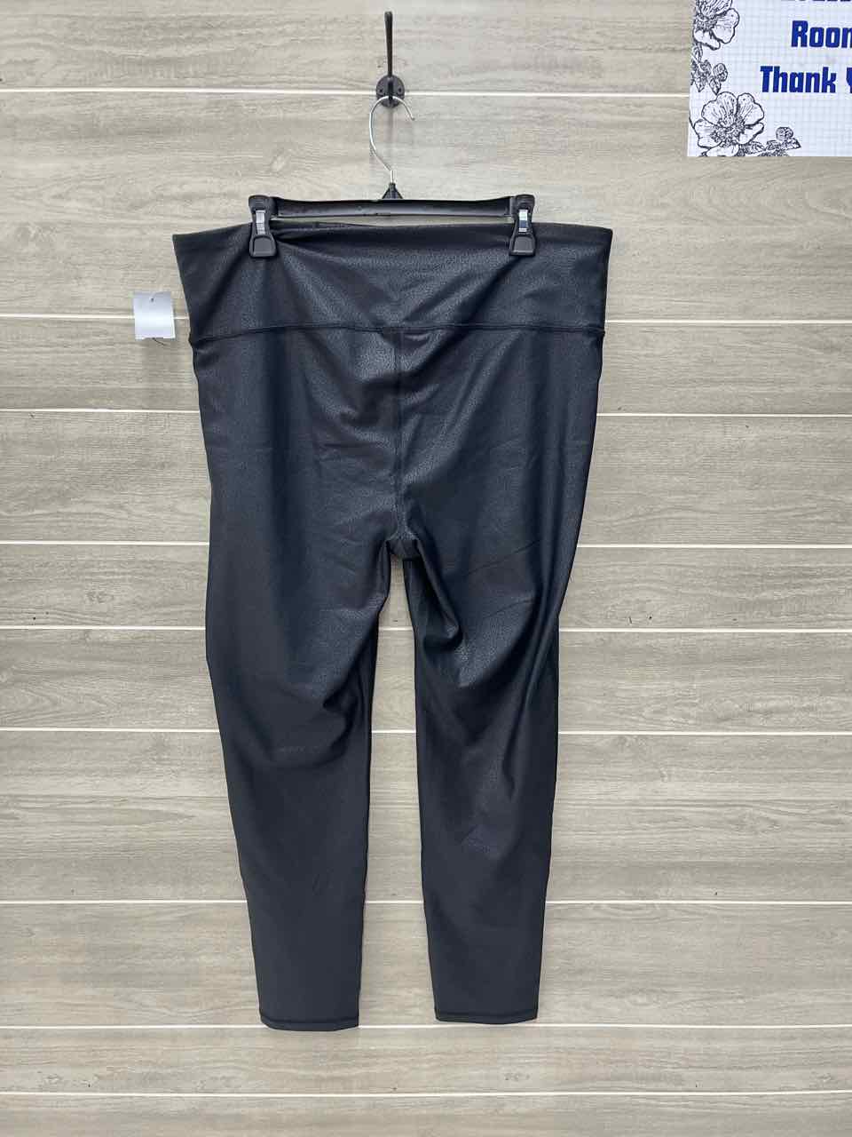 Mono b Black Womens Women Size 2X Leggings
