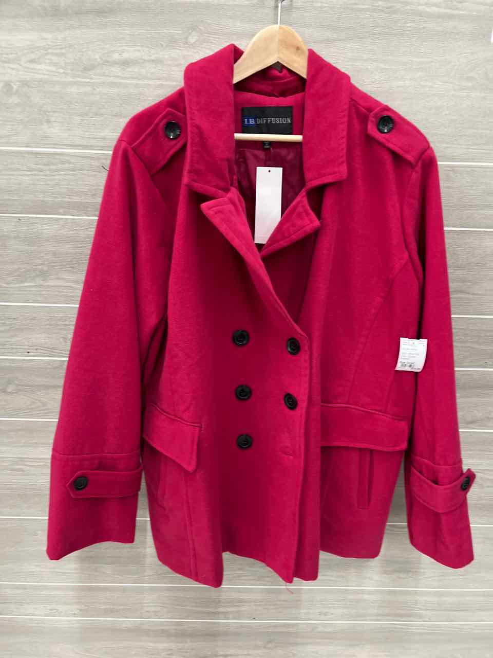 Size 3X/4X Pink Plus Jacket (Outdoor)