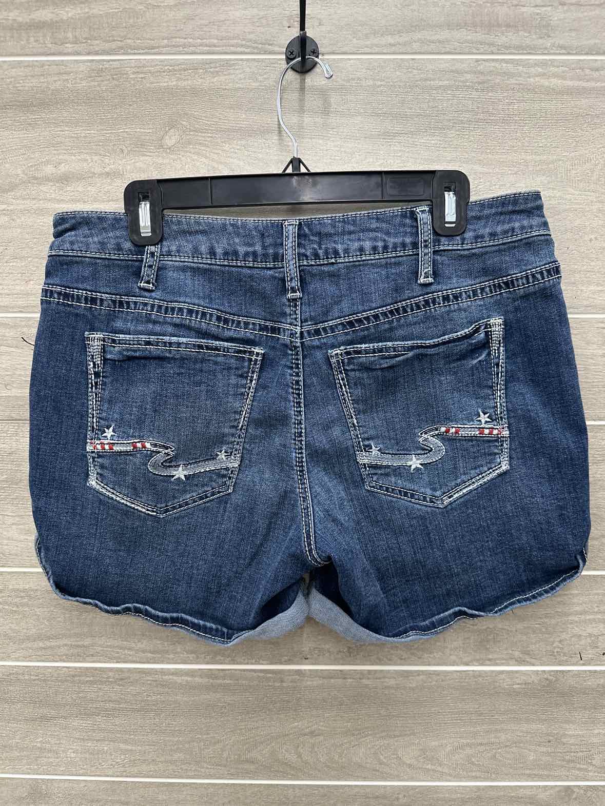 Silver Size 12/14 Blue Womens Shorts