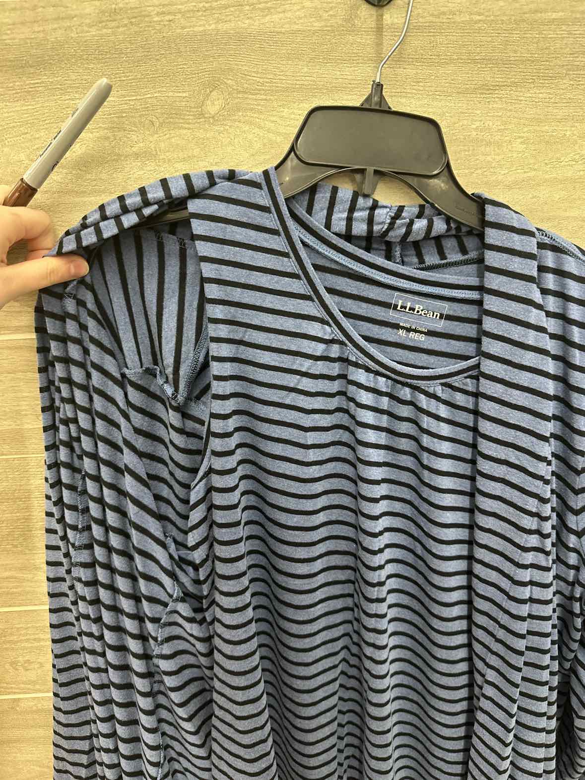 LL Bean Size XL Blue Womens Shirt
