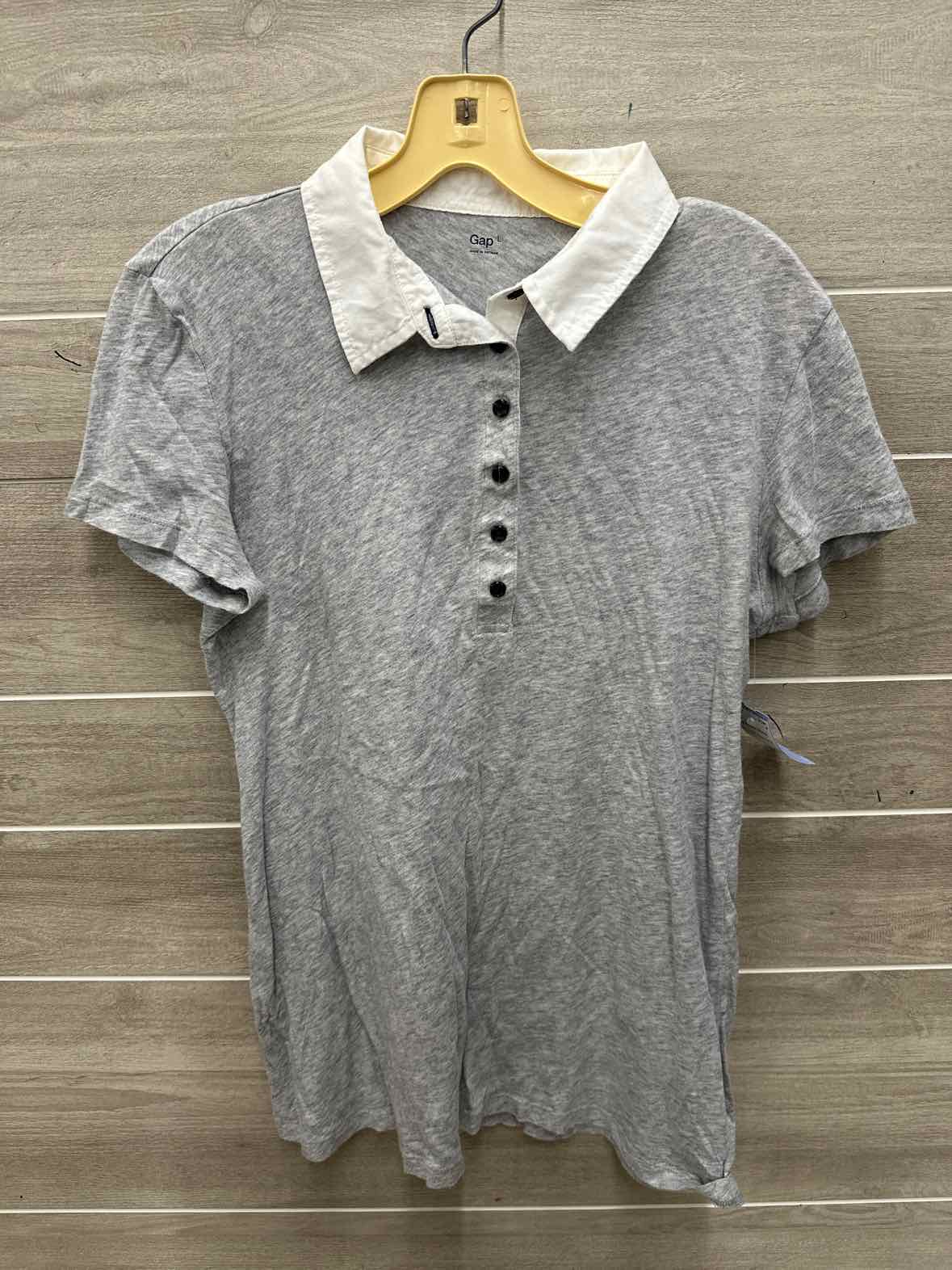GAP Size L Gray Womens Shirt