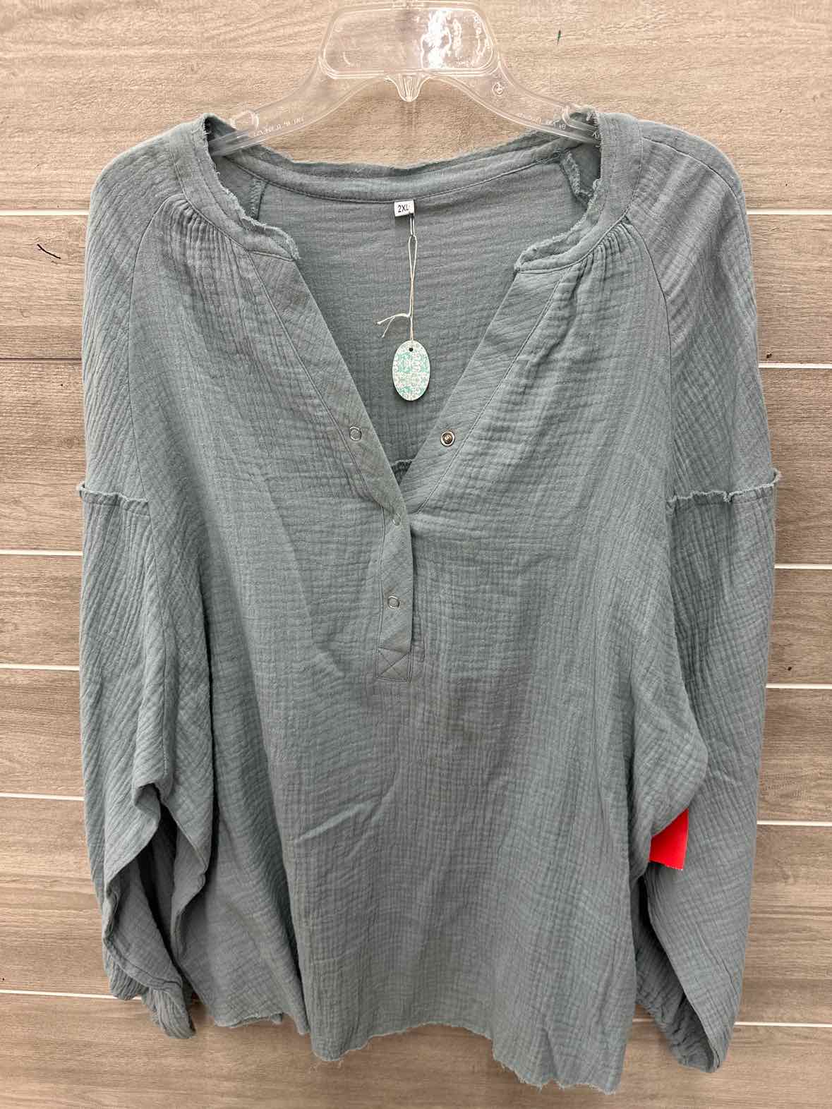 Size 2X Green Plus Shirt